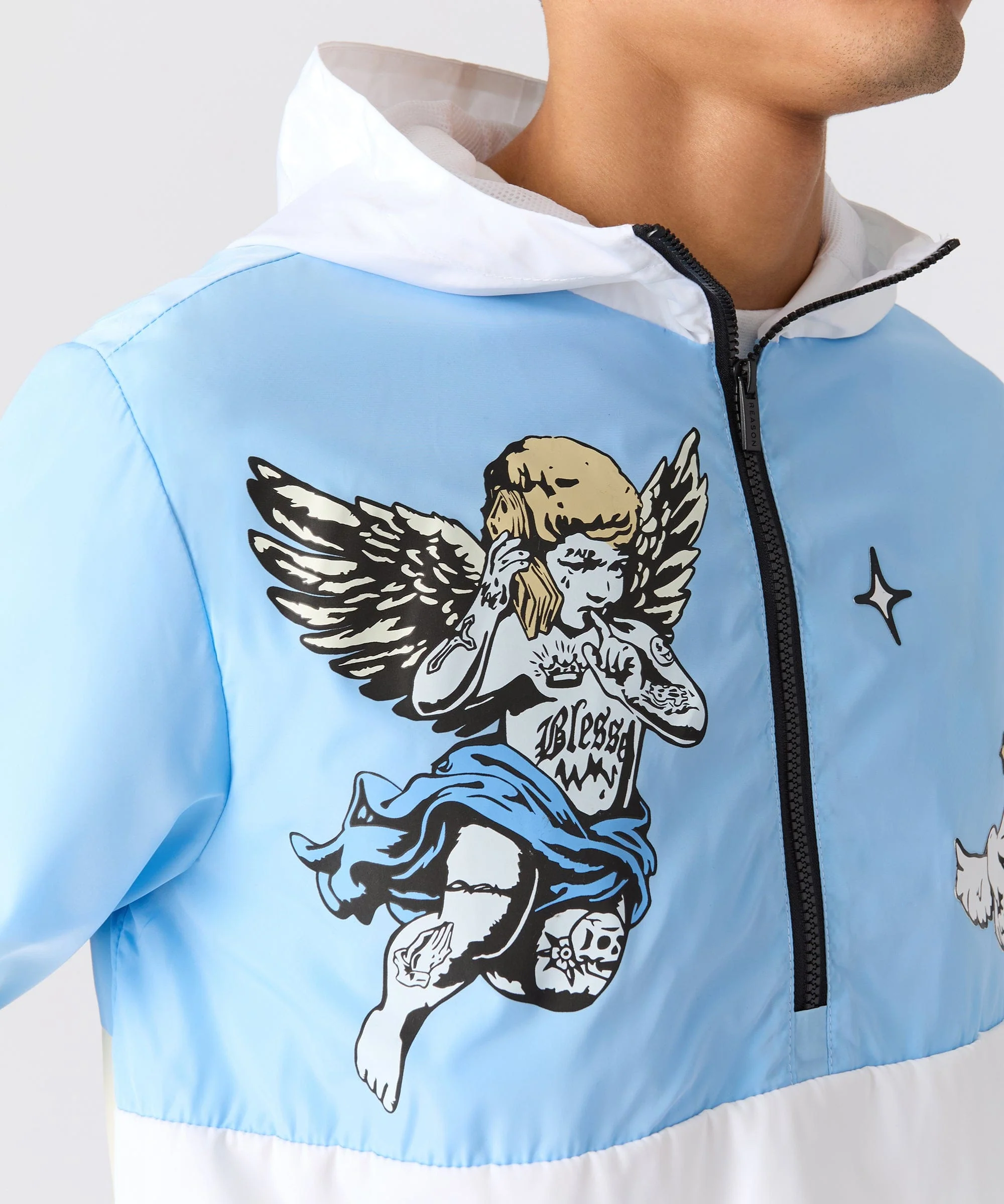 Anti Social Anorak Jacket - Light Blue - Image 4