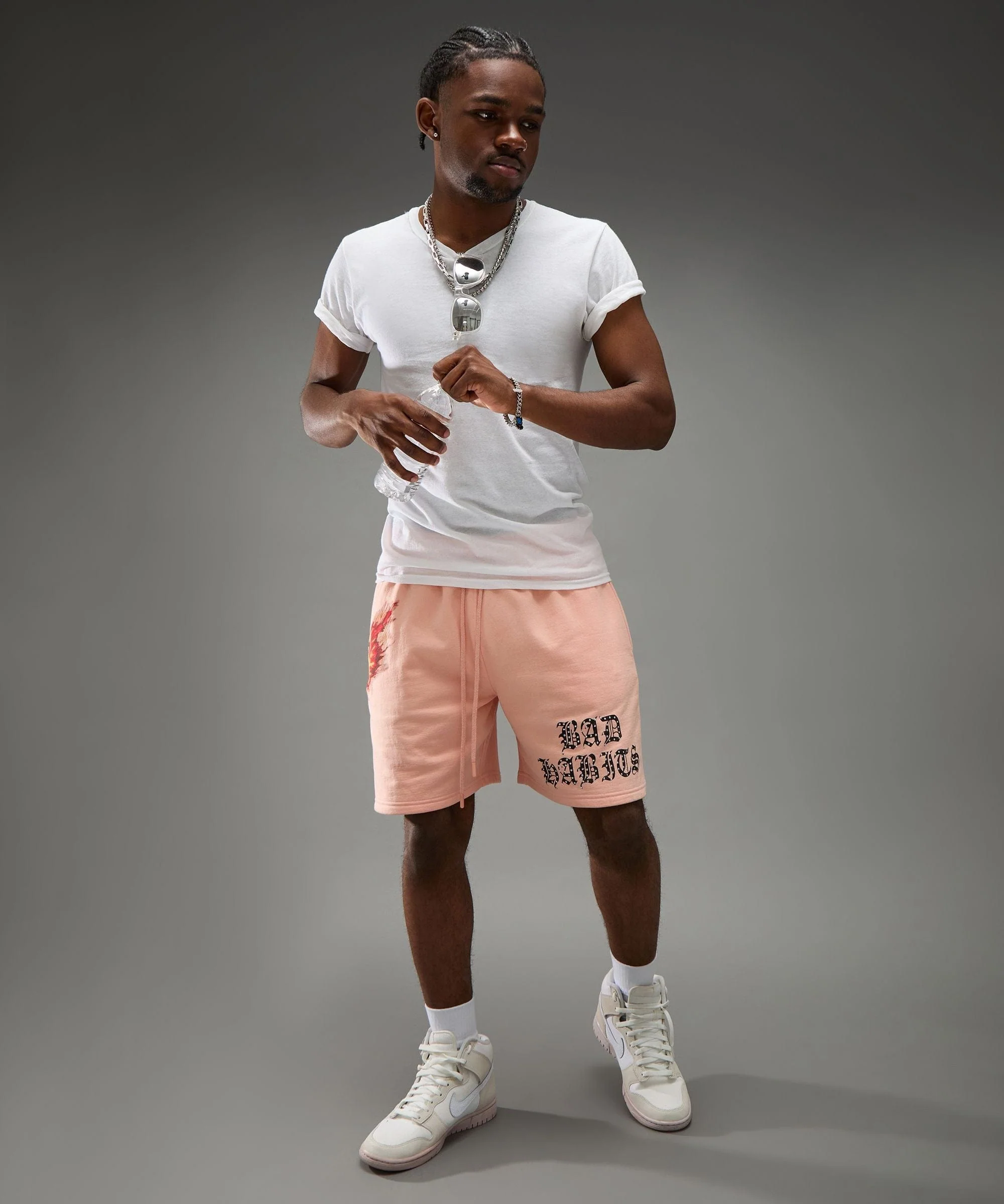 Bad Habits Studded Rose Short - Image 16