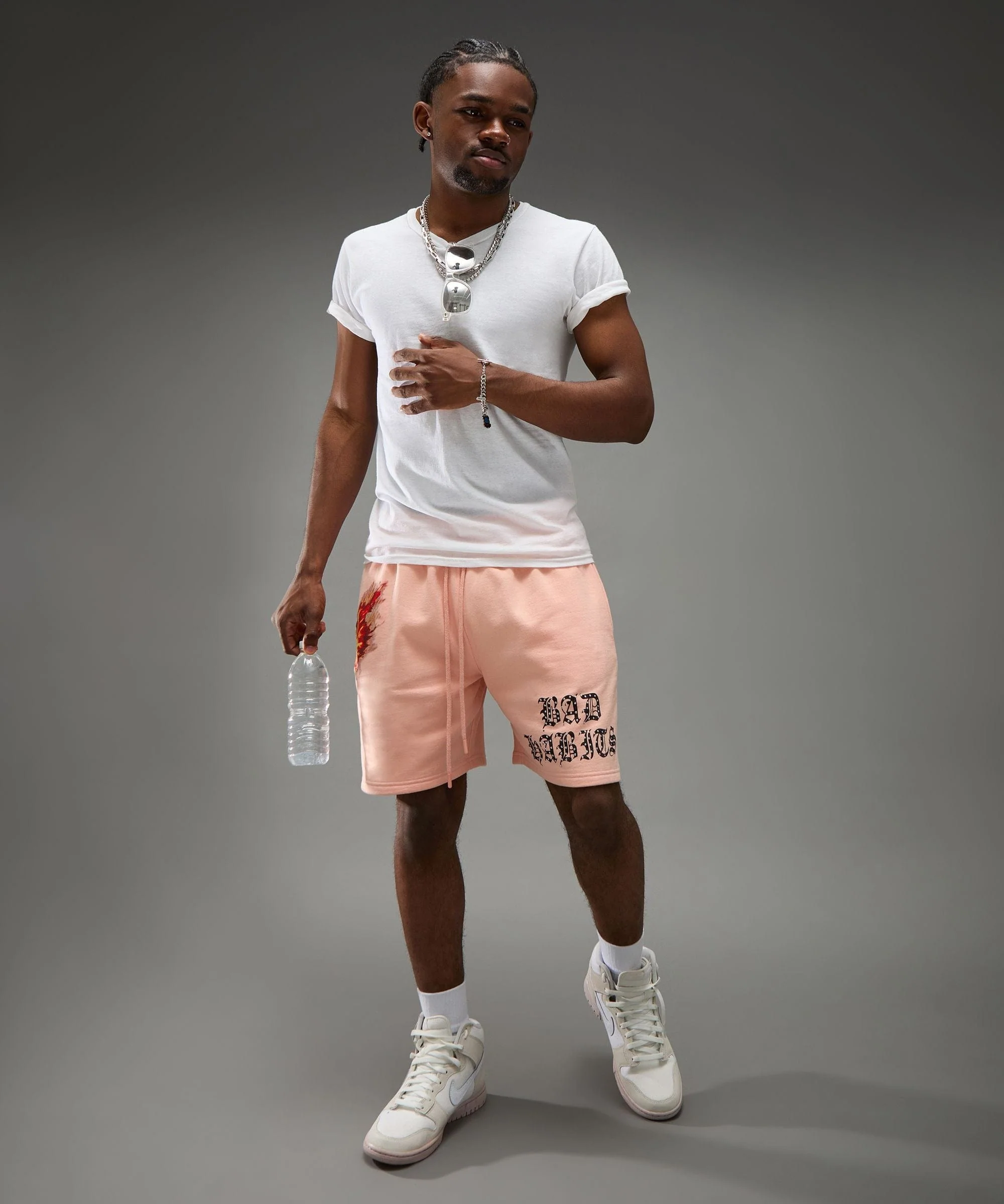 Bad Habits Studded Rose Short - Image 17