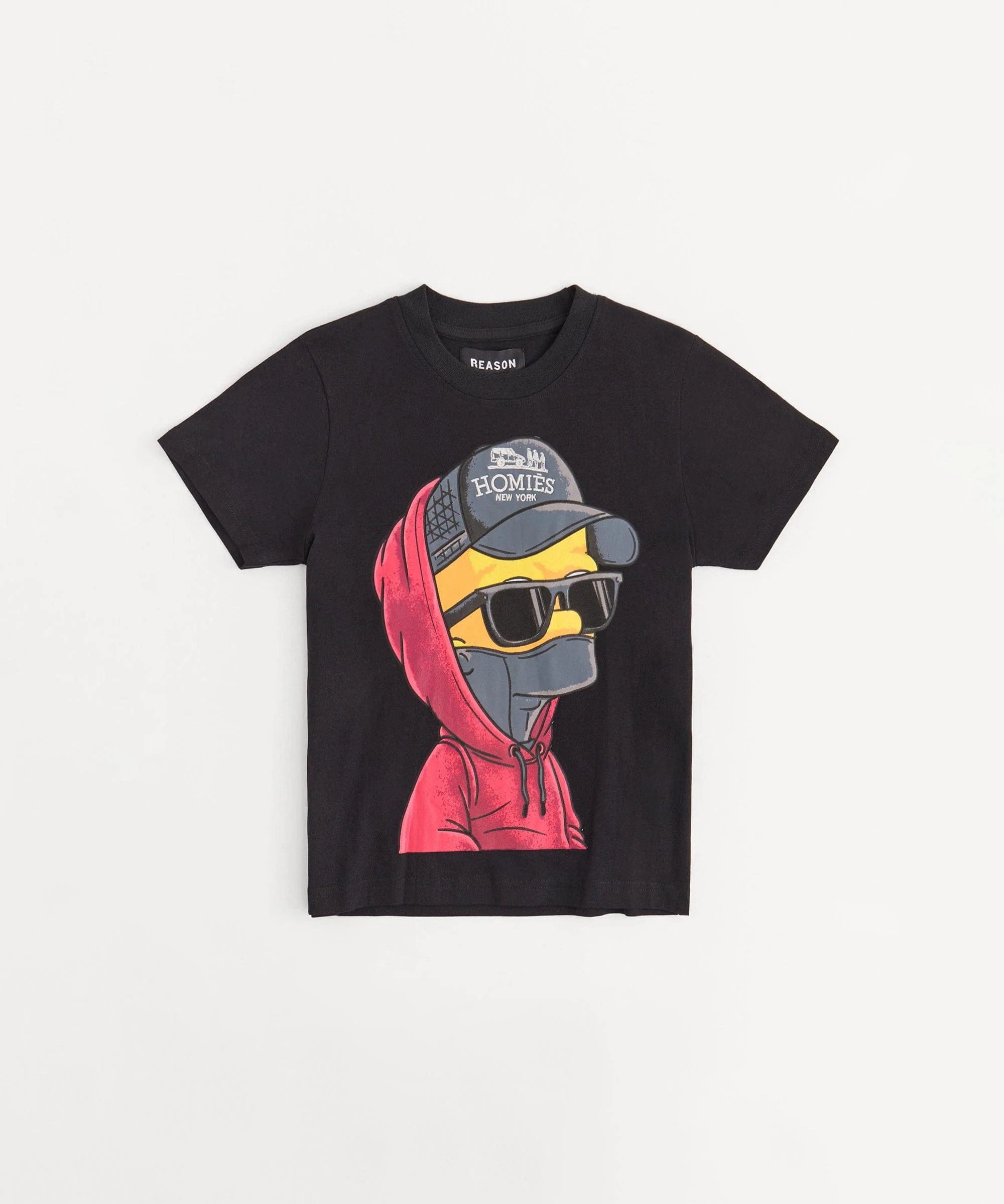 Homies Embroidered Short Sleeve Tee - Black