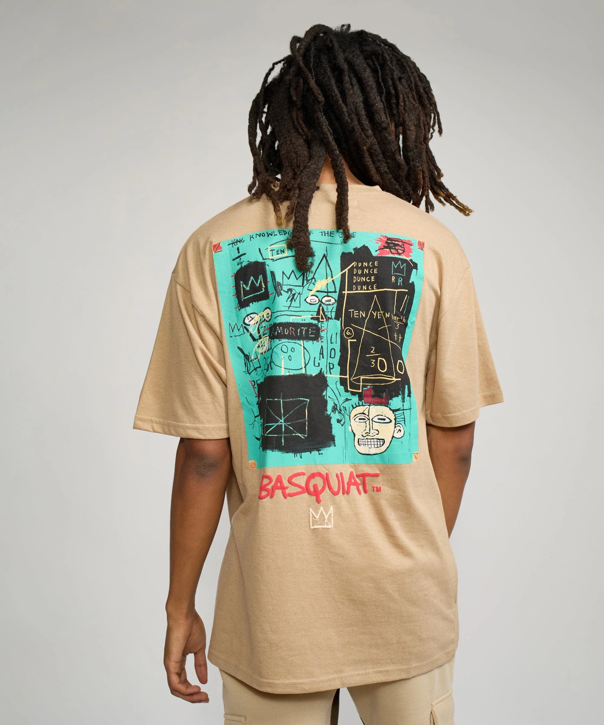 Basquiat Equals Pi Short Sleeve Tee - Khaki - Image 4
