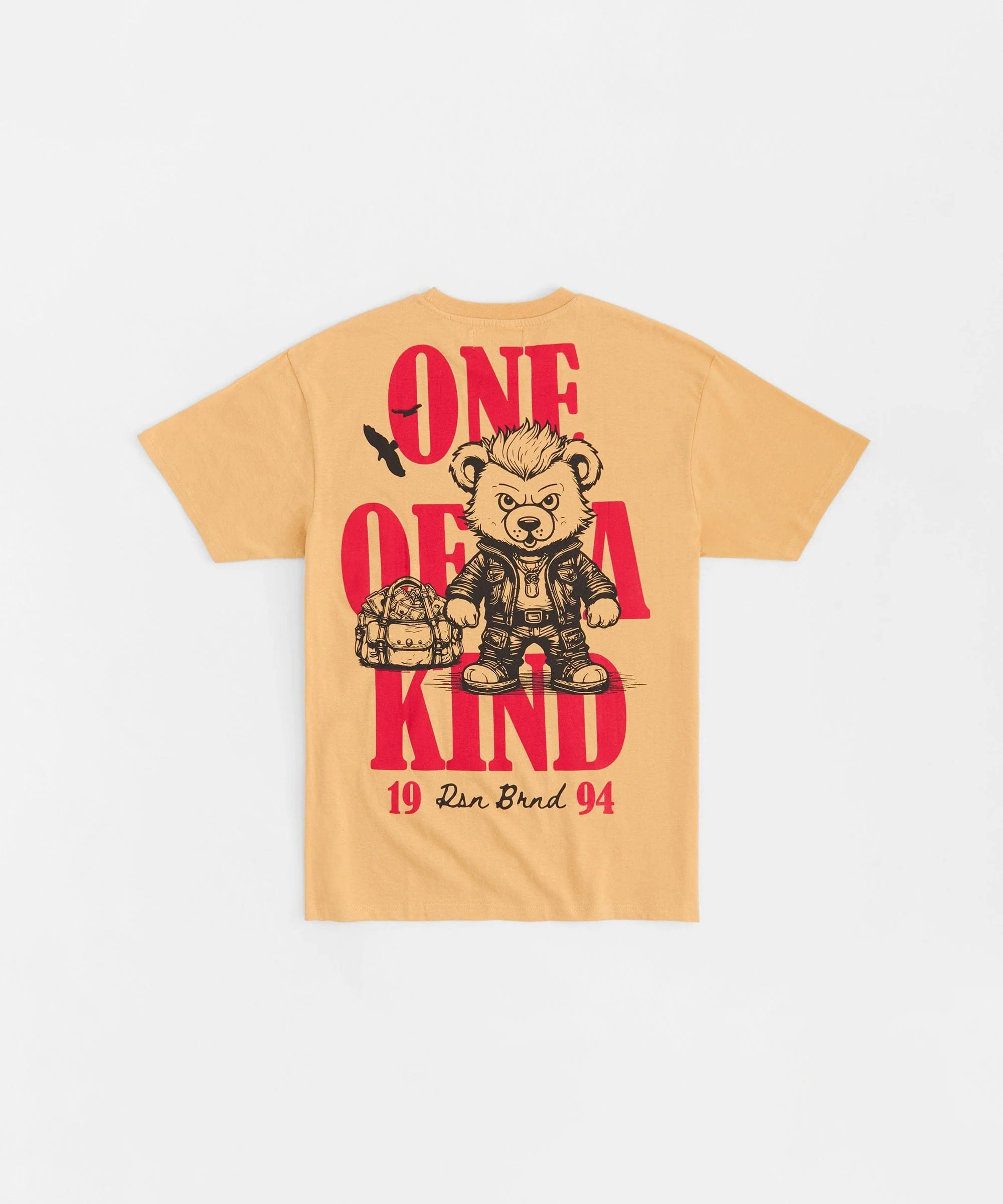 Built Different Rhinestone Short Sleeve Tee - Khaki