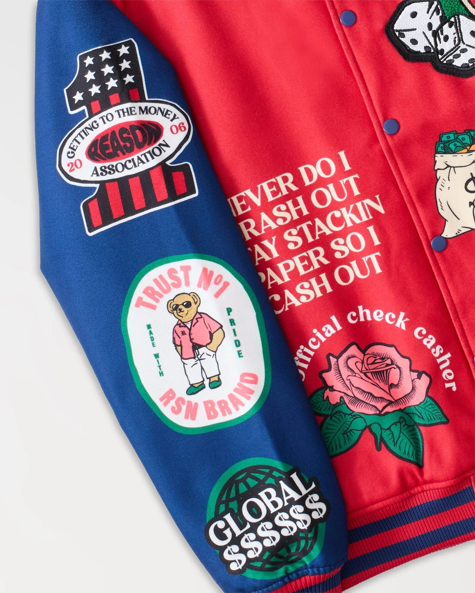Captain Varsity Jacket - Red - Image 4