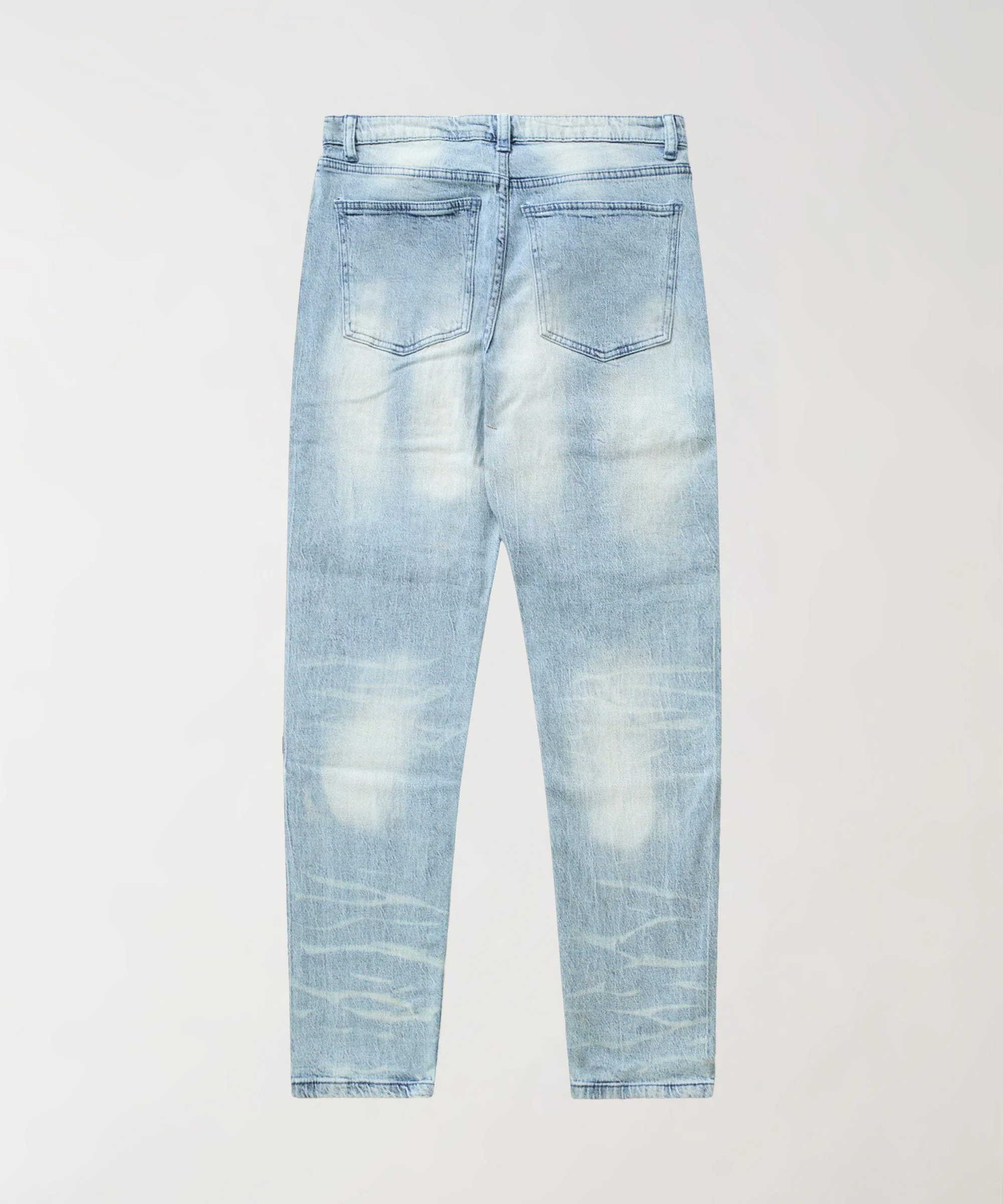 Cargo Denim Jeans - Light Blue - Image 3