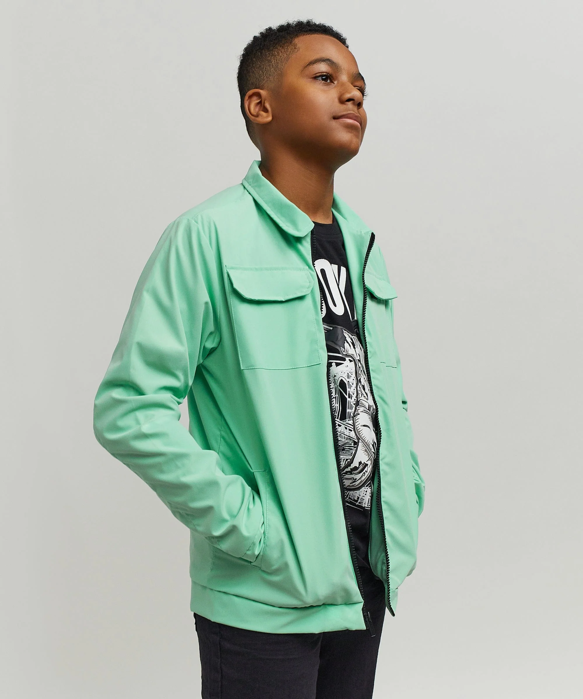 Kids Cargo Jacket - Sage - Image 6