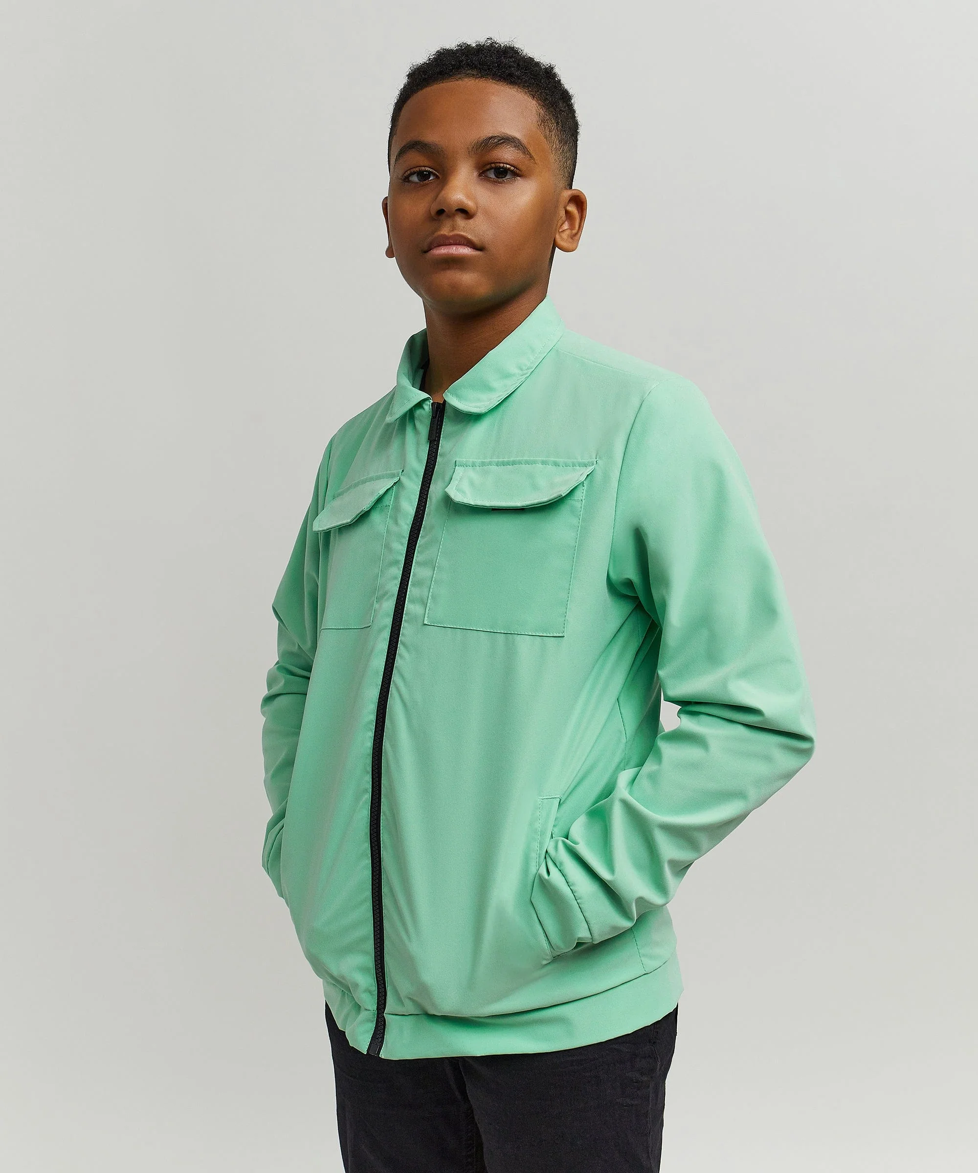 Kids Cargo Jacket - Sage - Image 8