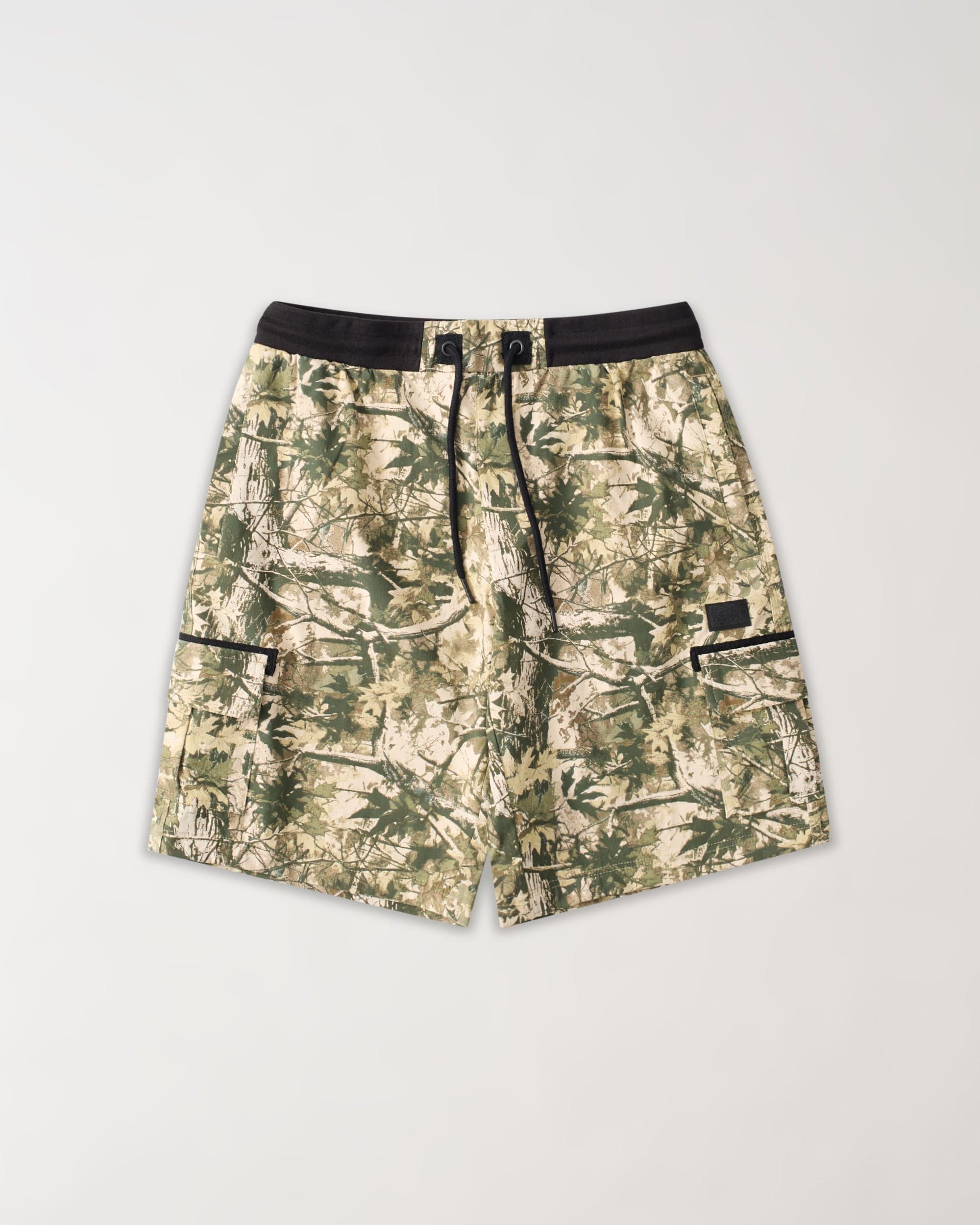 Cargo Pocket Stretch Nylon Shorts -  Camo
