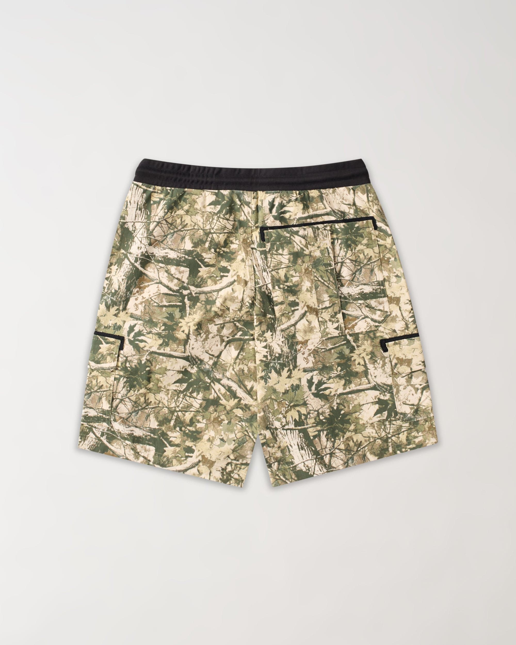 Cargo Pocket Stretch Nylon Shorts -  Camo - Image 3