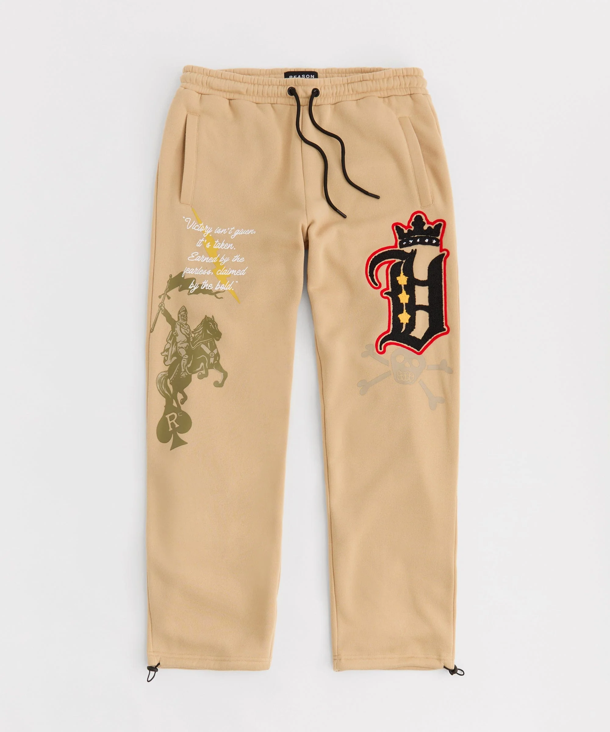 Champion Chenille Patched Sweats - Khaki
