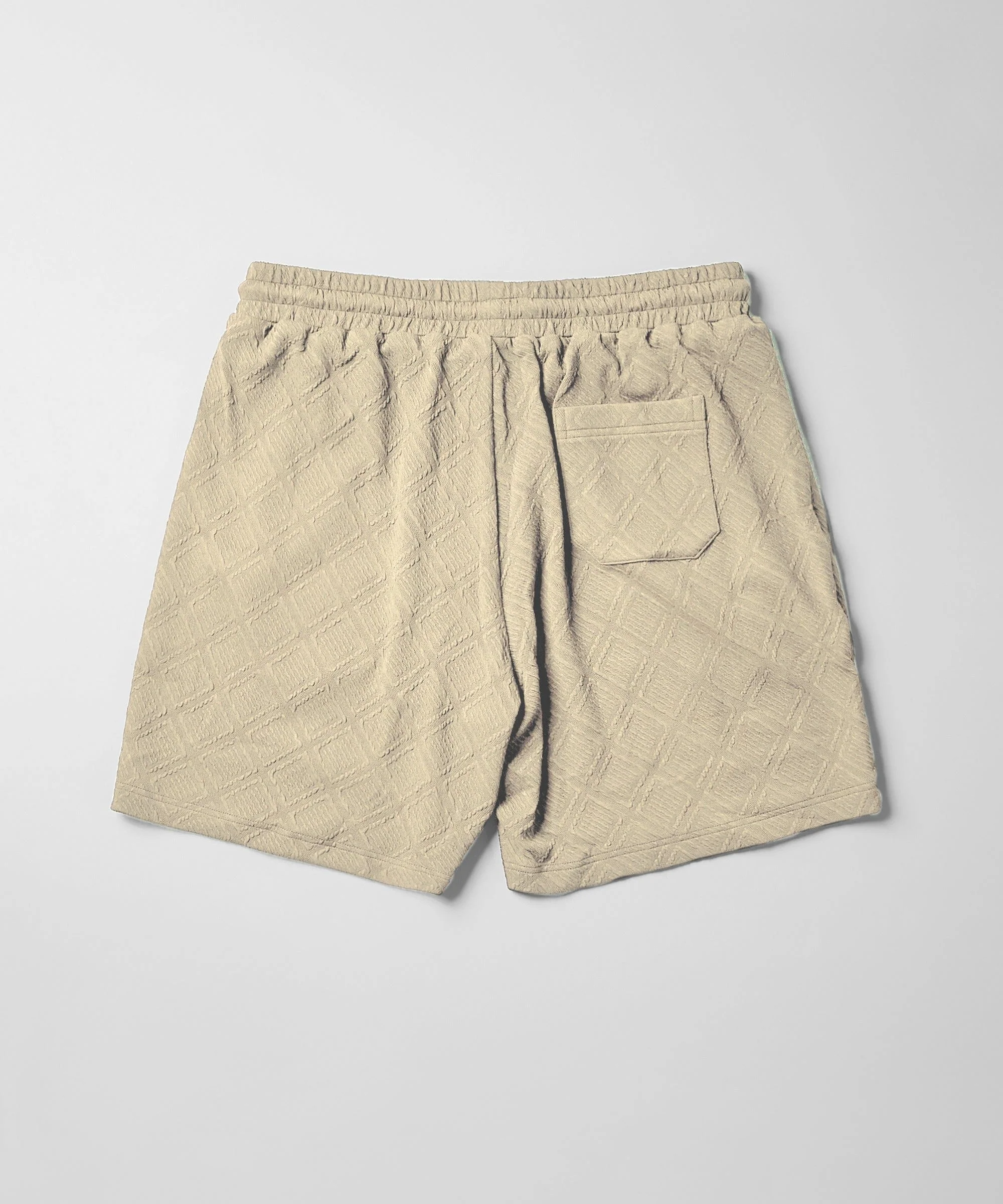 Checker Knit Short - Beige - Image 2