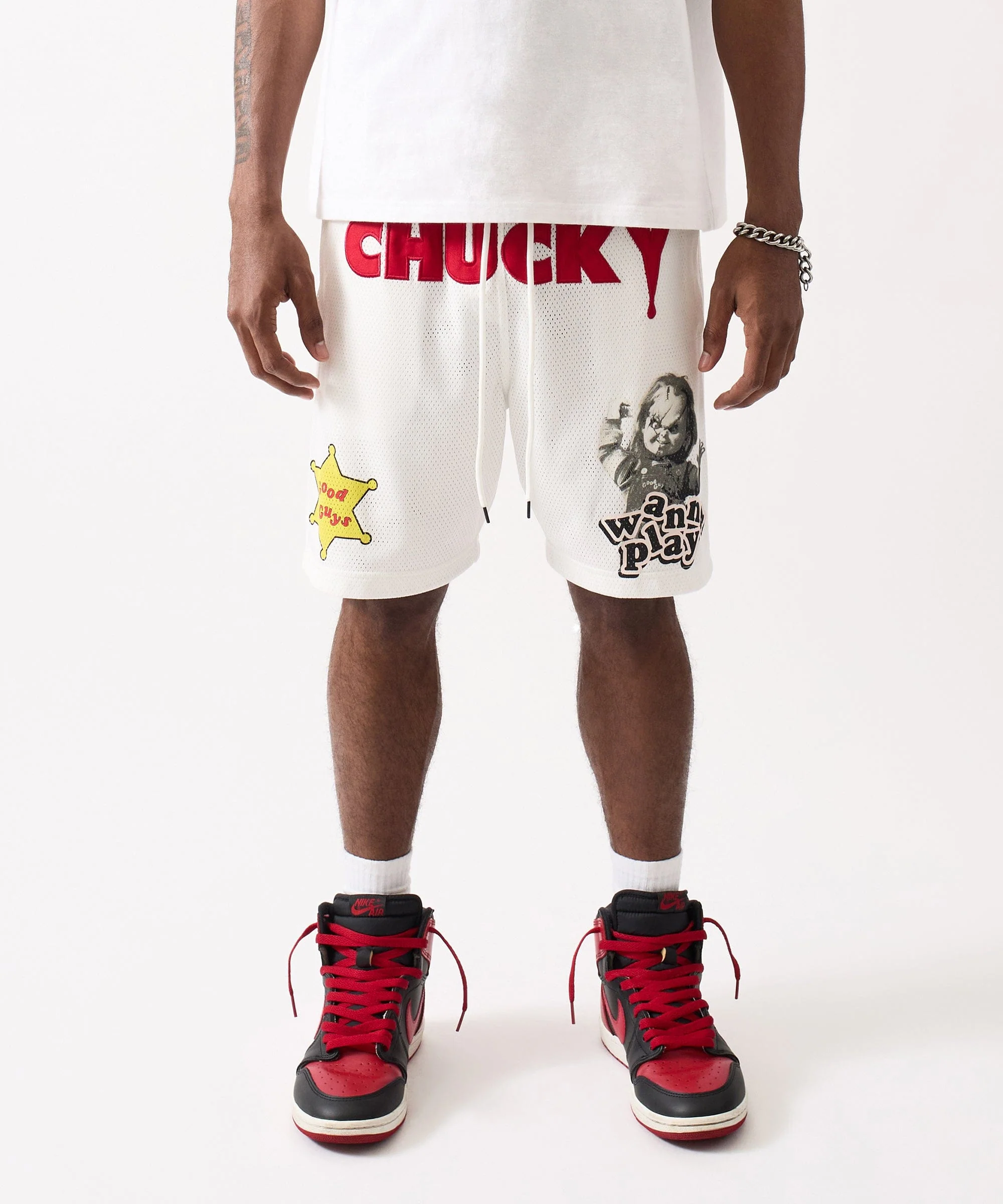 Chucky Good Guys Mesh Short - White - Image 2