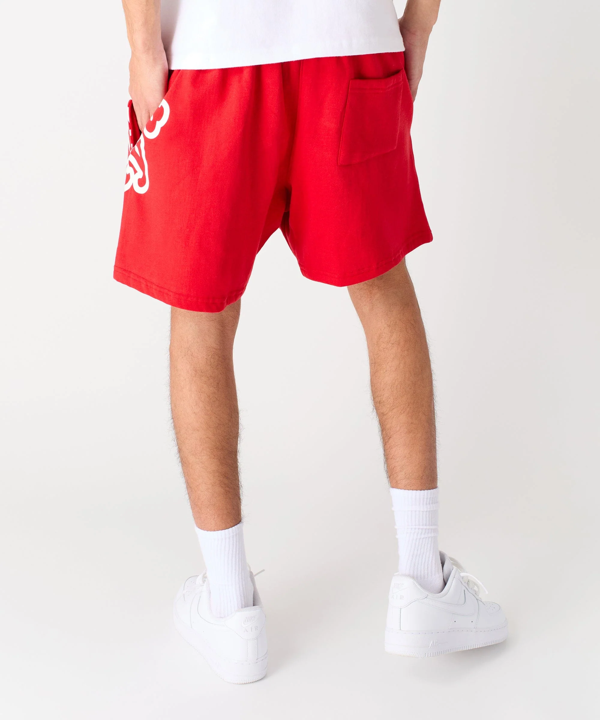 Chucky Horror Embroidered Fleece Short - Red - Image 16