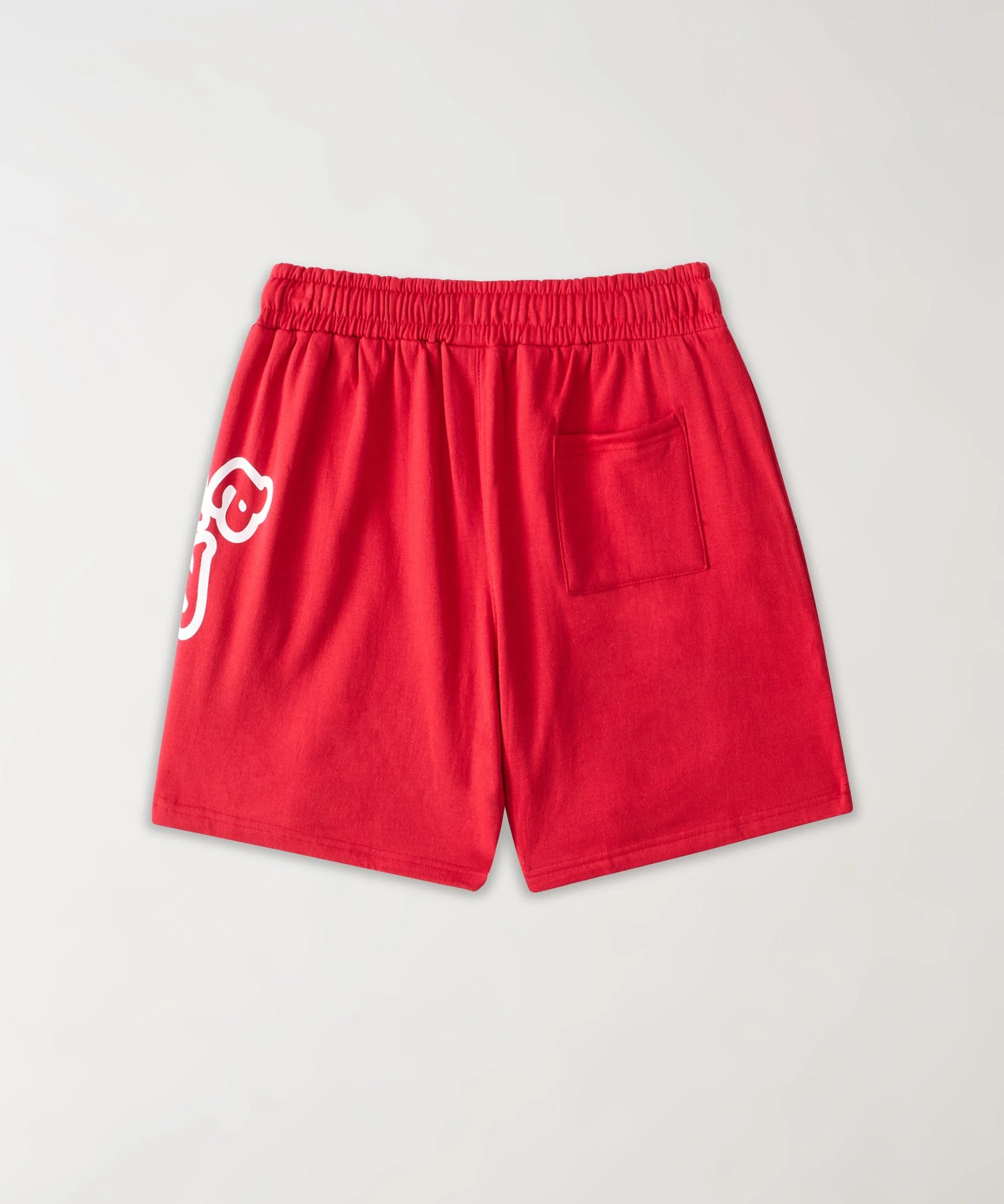 Chucky Horror Embroidered Fleece Short - Red - Image 8