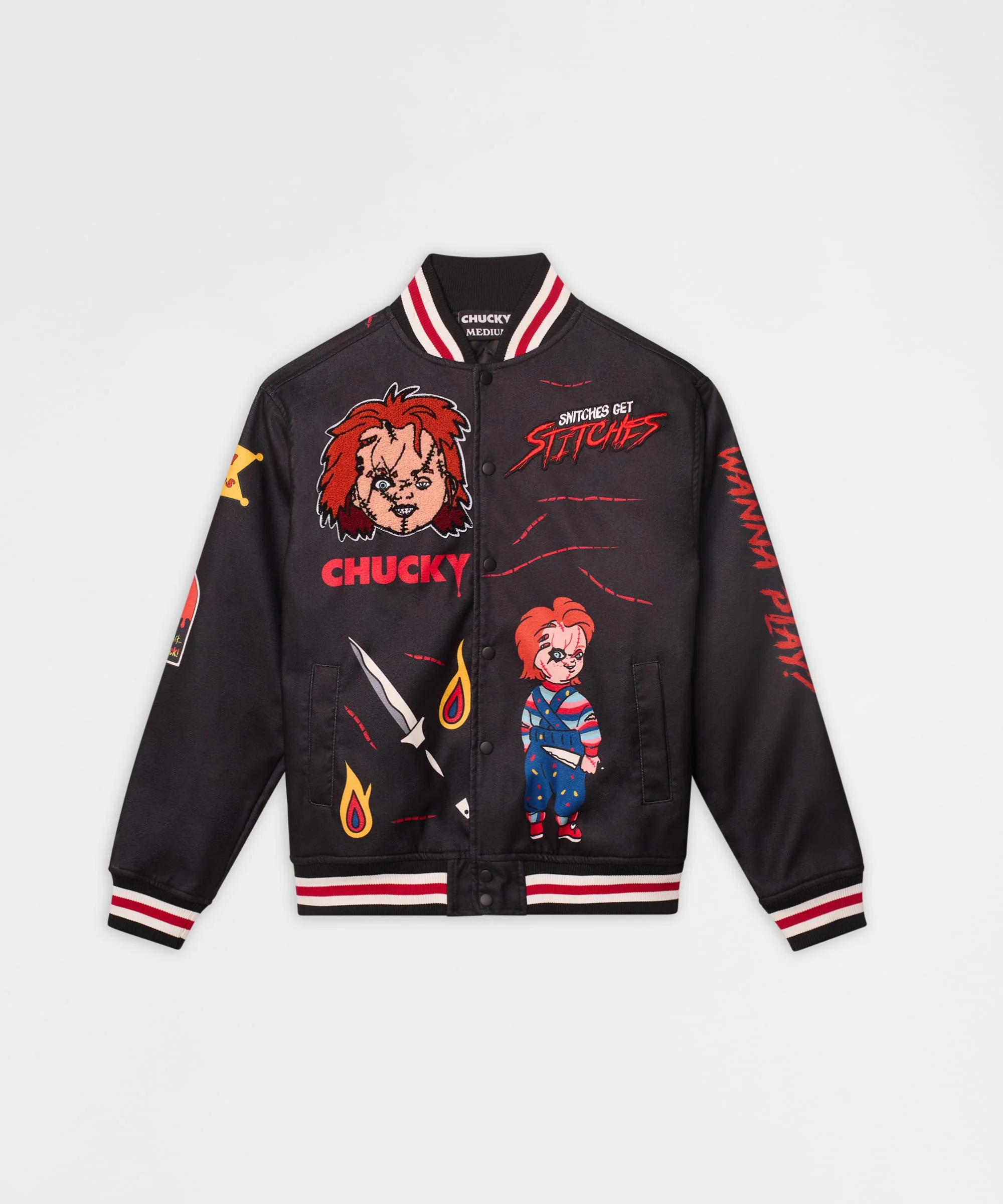 Chucky Varsity Jacket - Black