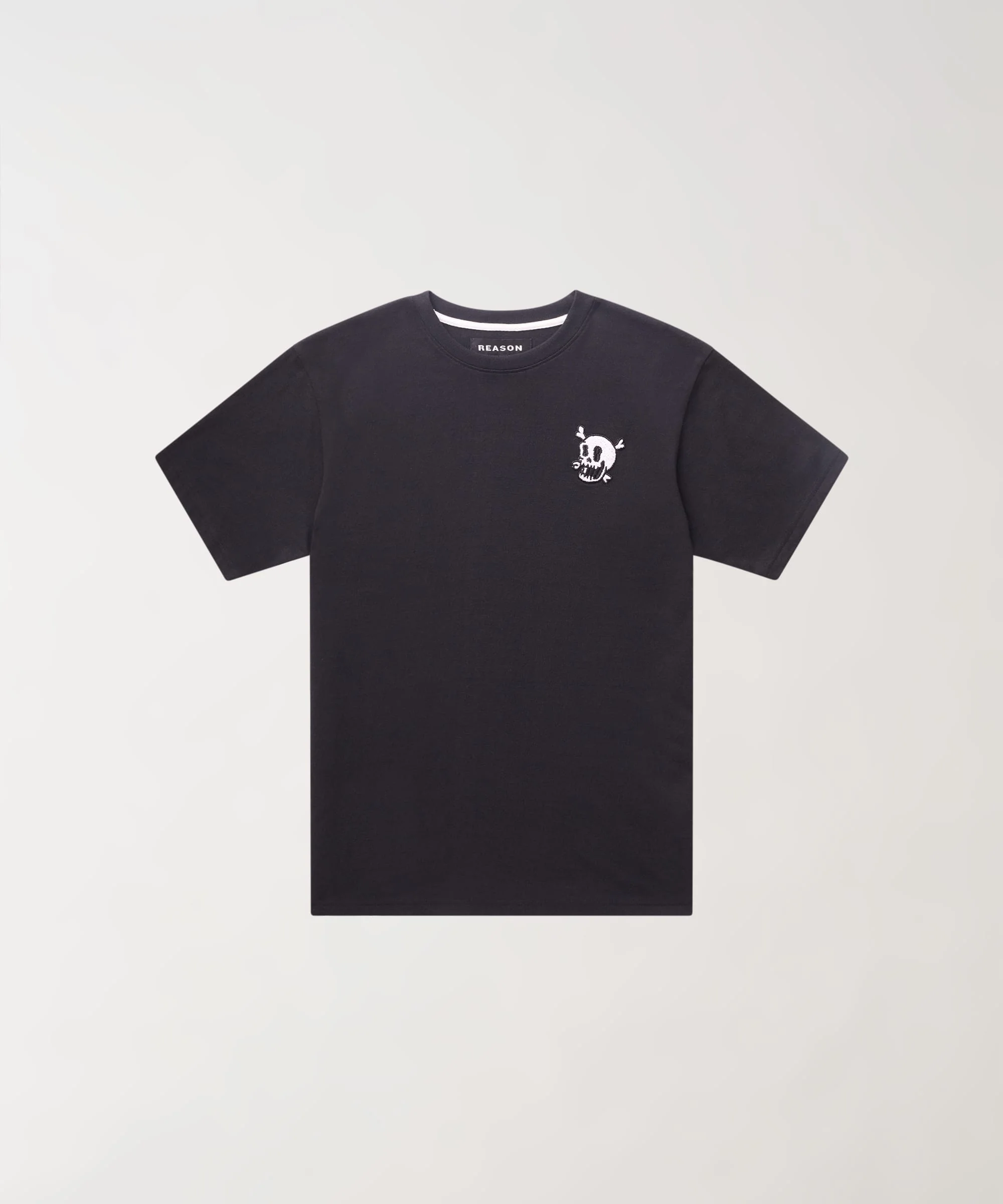 Crossbones Chenille Patch Short Sleeve Tee - Black