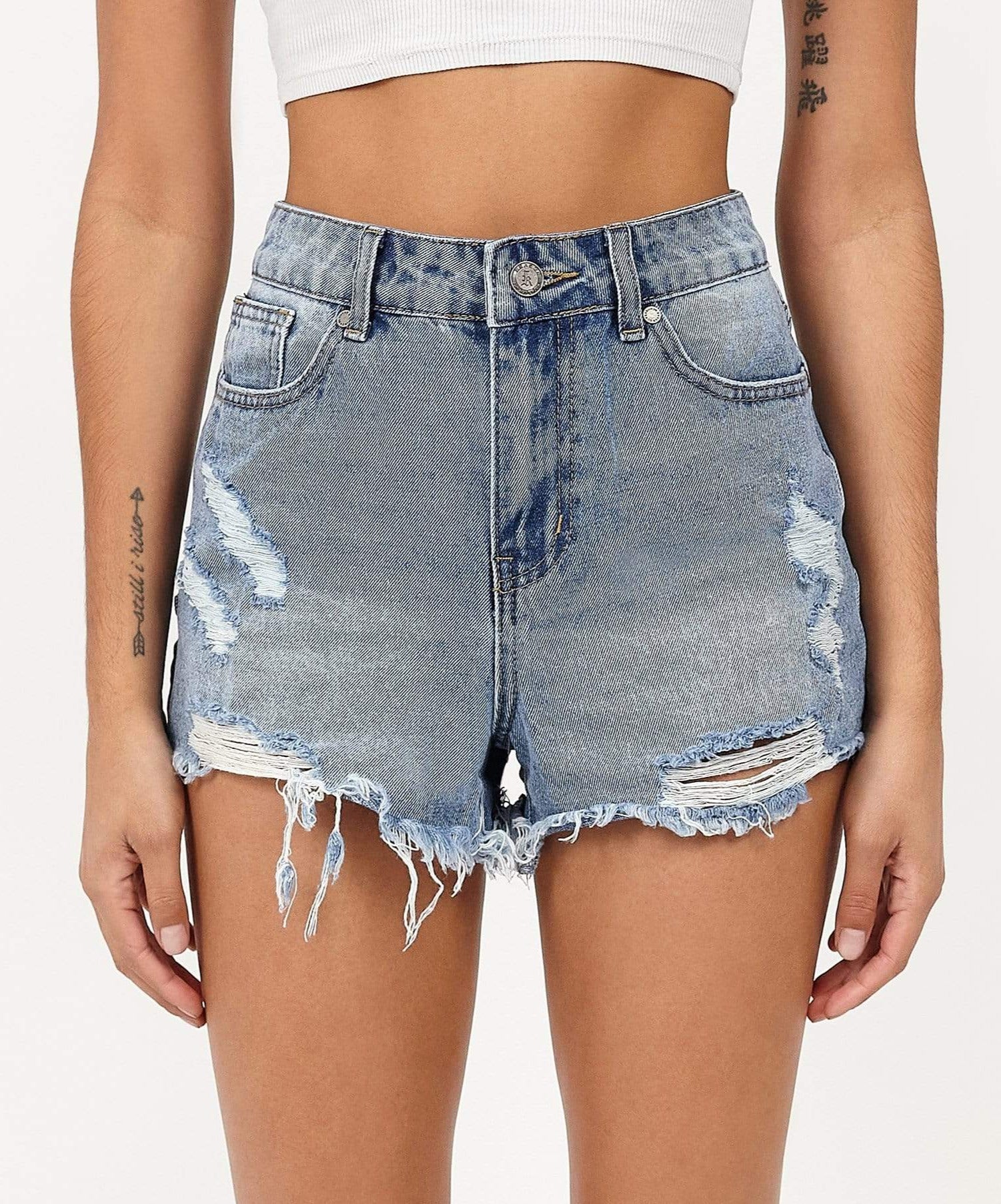 Womens Madison Denim Shorts - Image 2