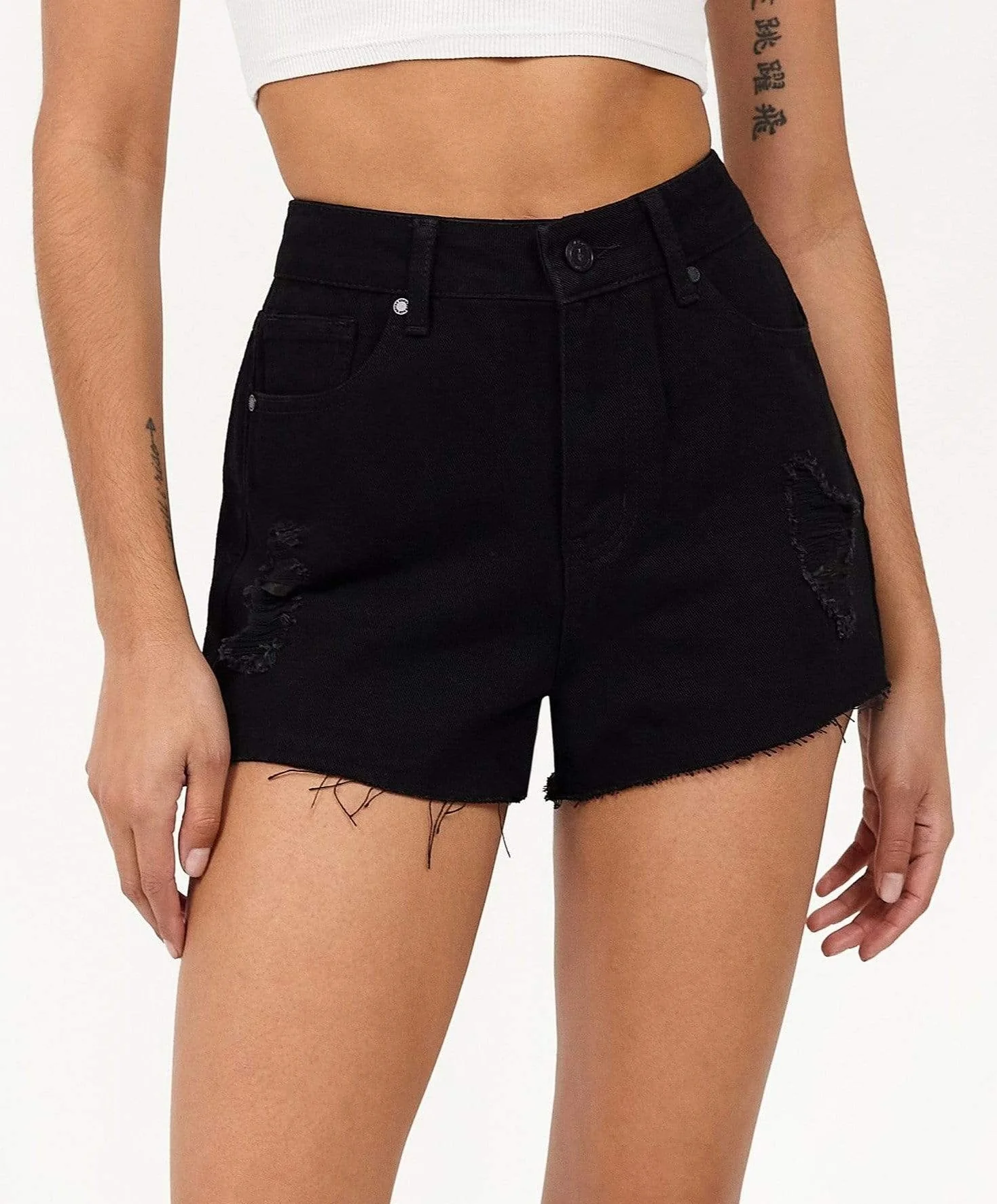 Womens Aria Denim Shorts - Image 2
