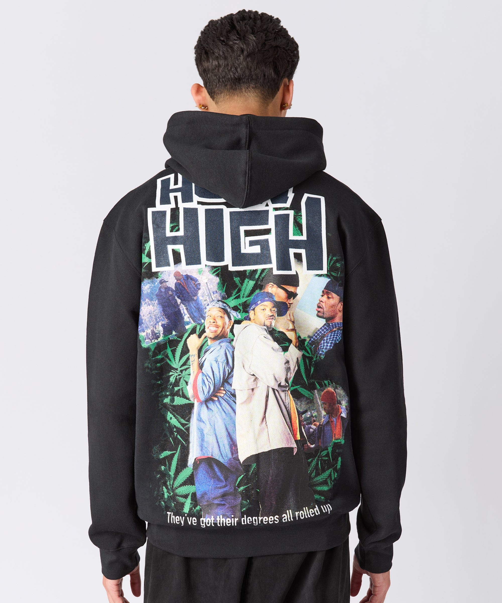 Degrees All Rolled Up How High Hoodie - Black - Image 2