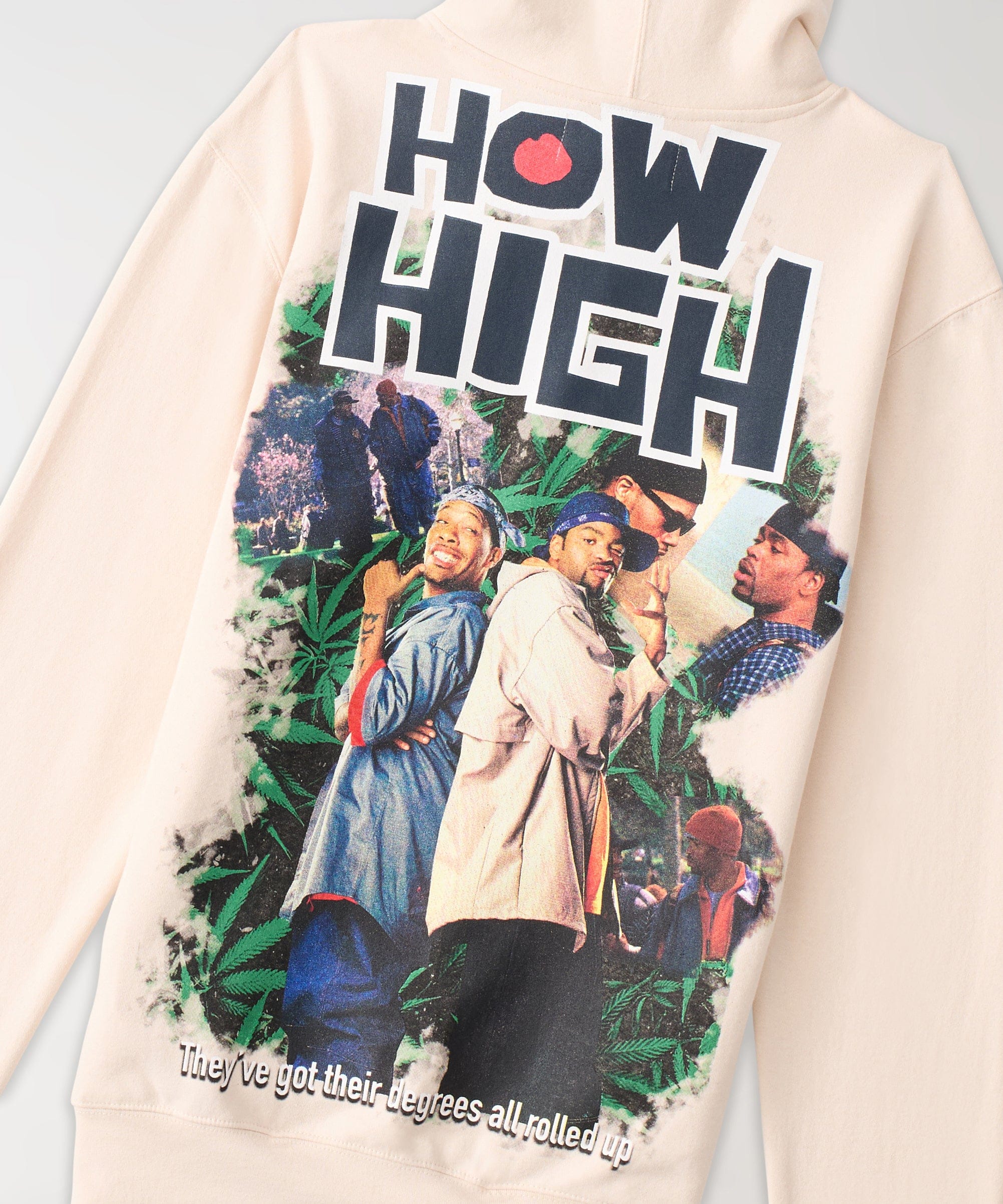 Degrees All Rolled Up How High Hoodie - Tan - Image 3