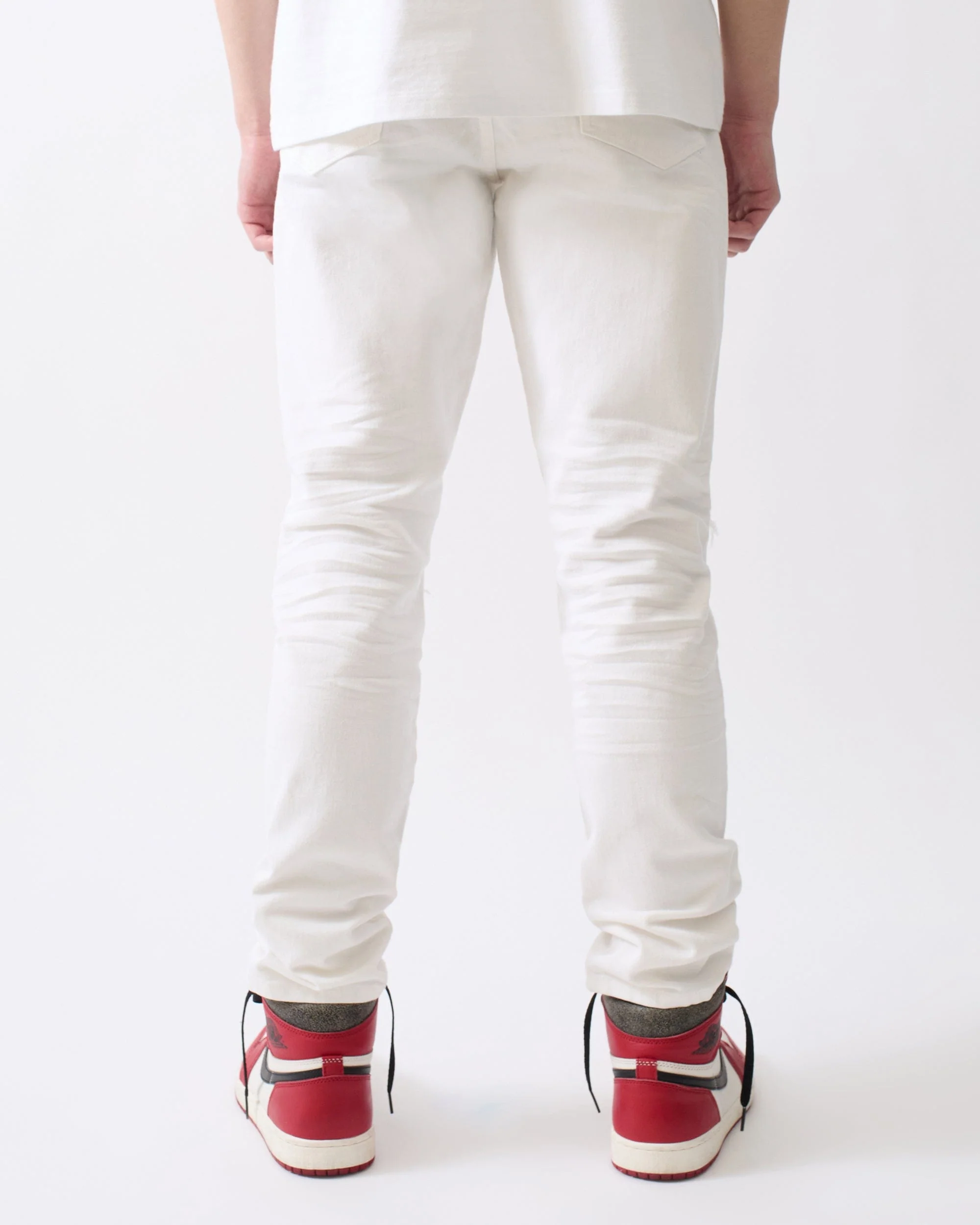 Destroyed Denim Jeans - White - Image 4
