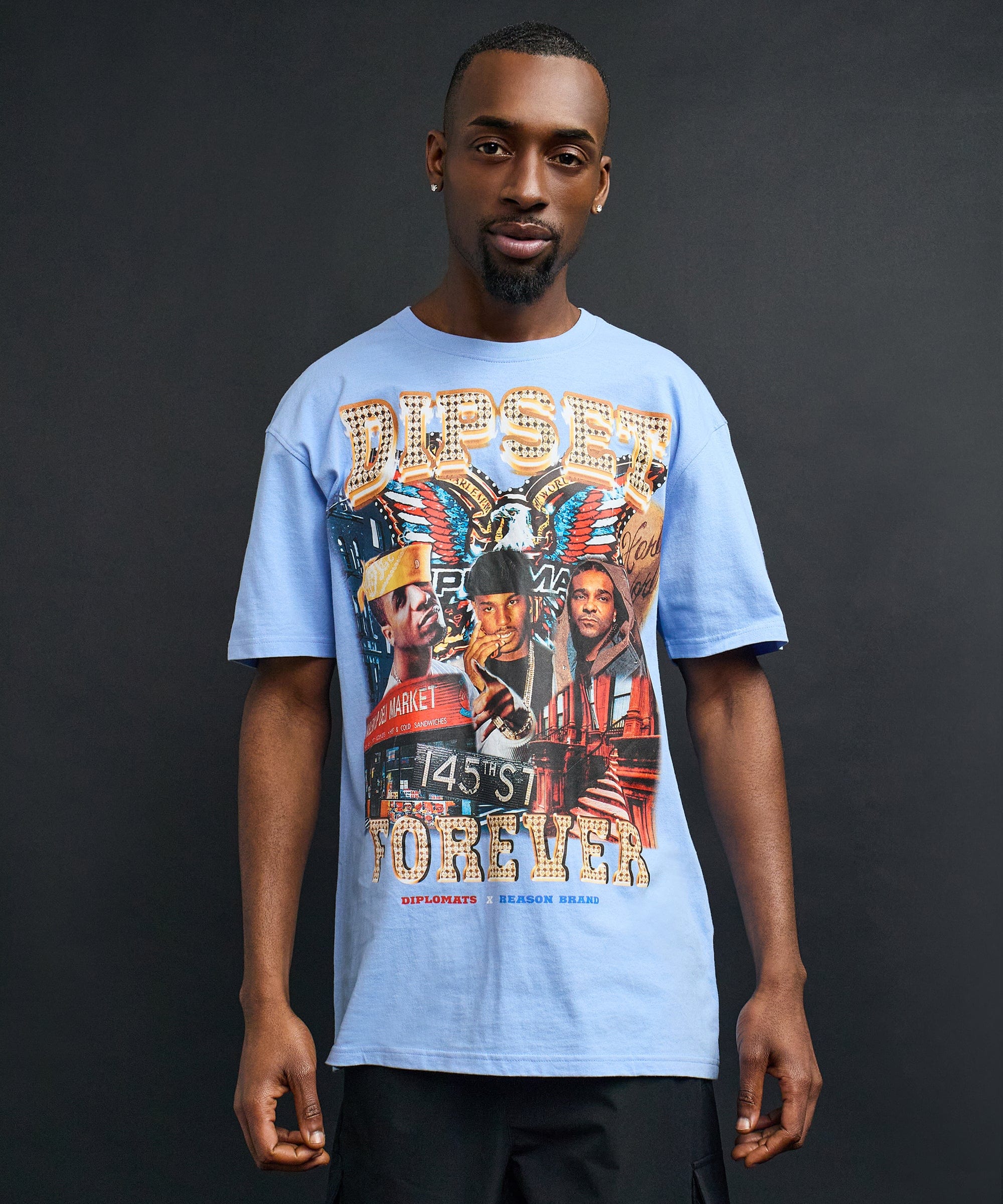 Forever Short Sleeve Tee - Light Blue - Image 5