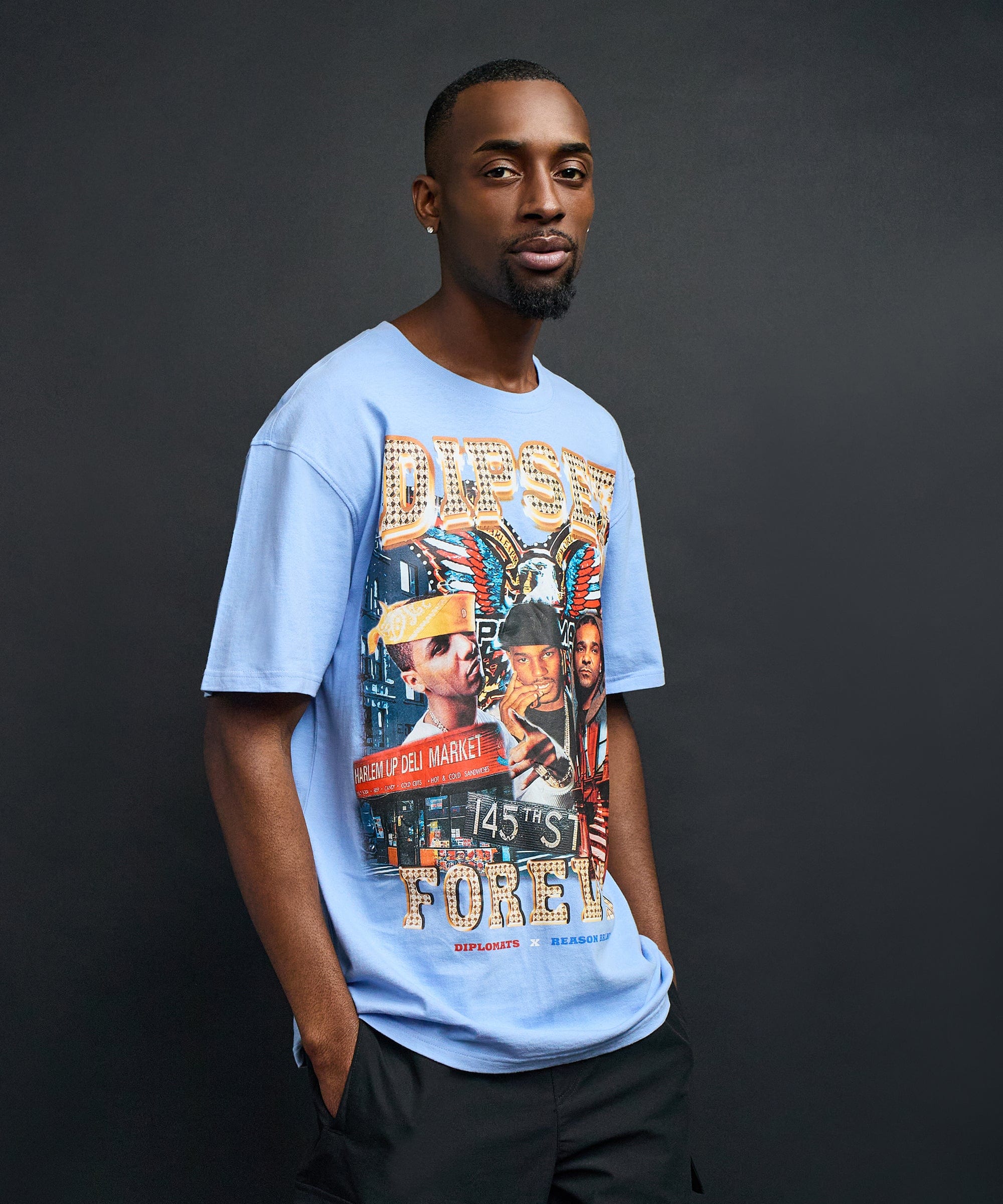 Forever Short Sleeve Tee - Light Blue - Image 7