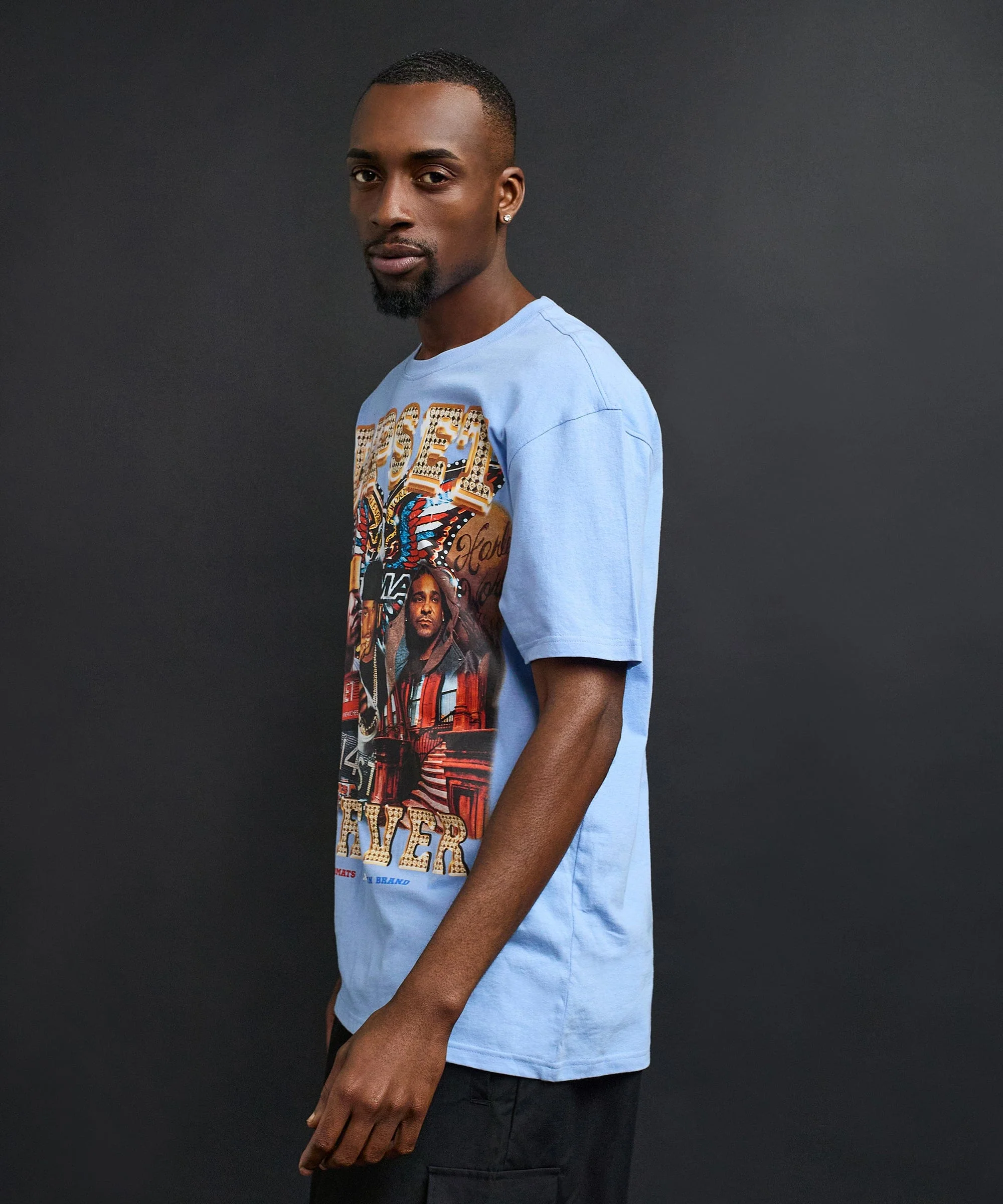 Forever Short Sleeve Tee - Light Blue - Image 8