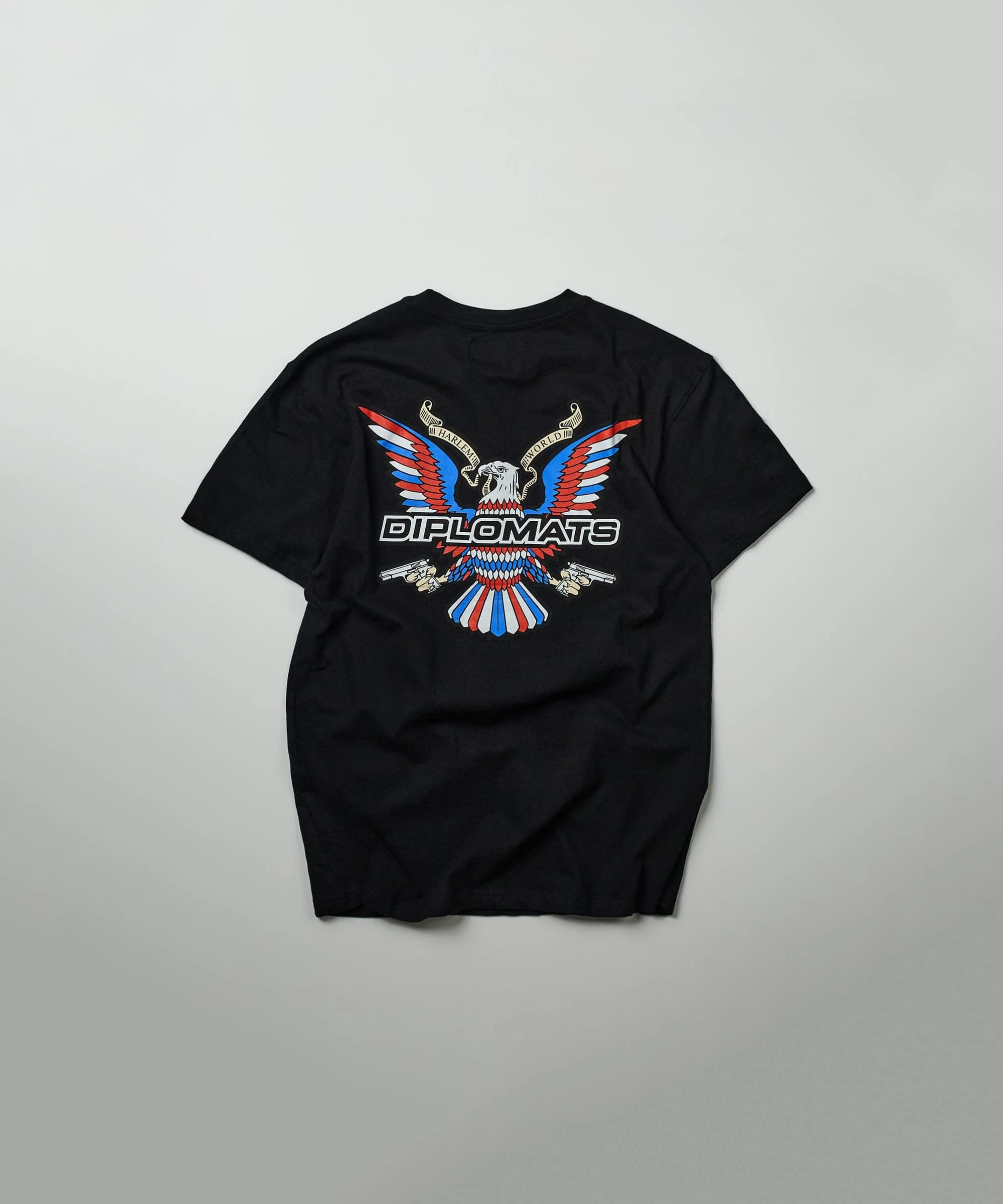 Front And Back Print Short Sleeve Tee - Black - Image 5