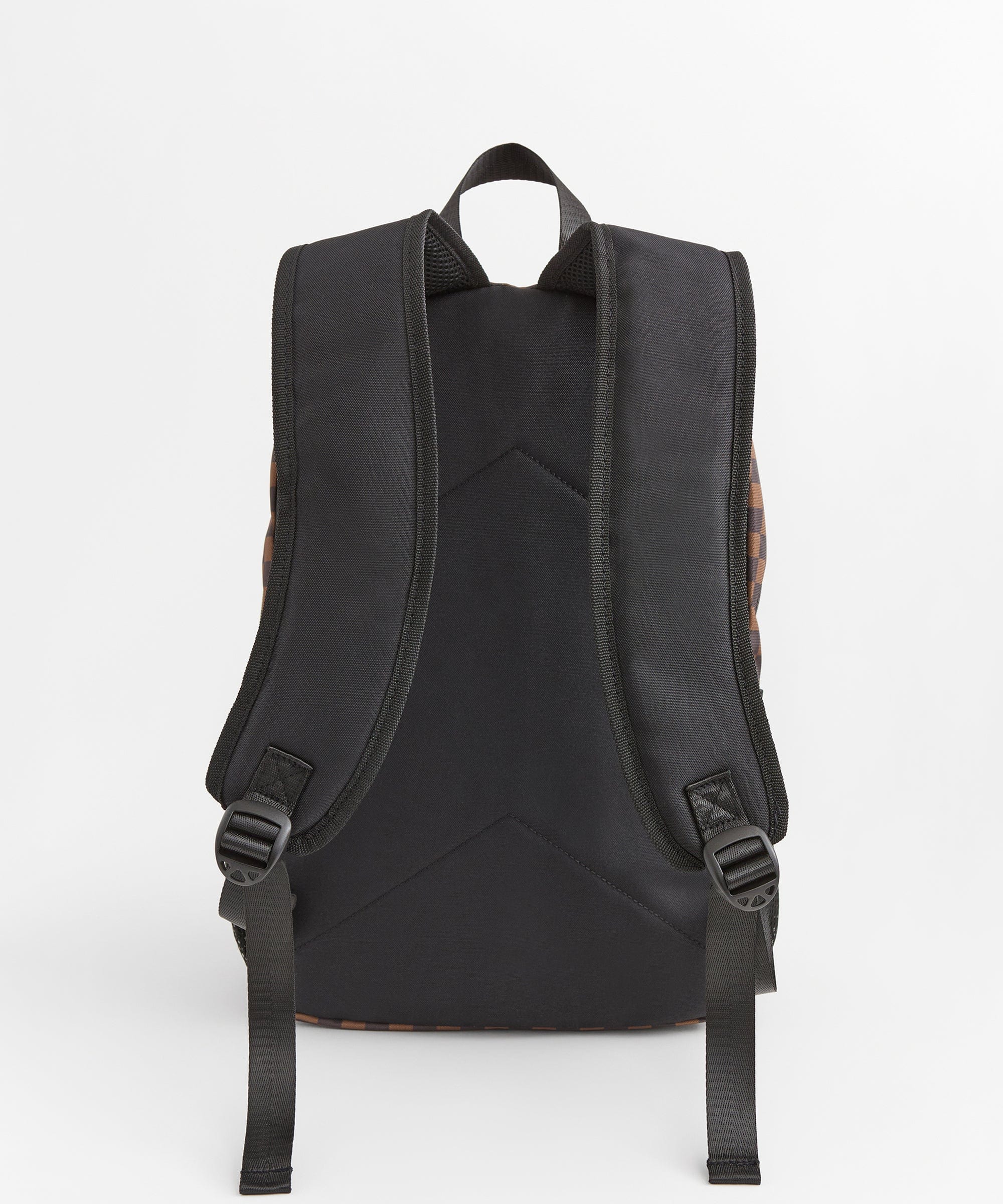 Do Not Cross Checkered Print Backpack - Image 6