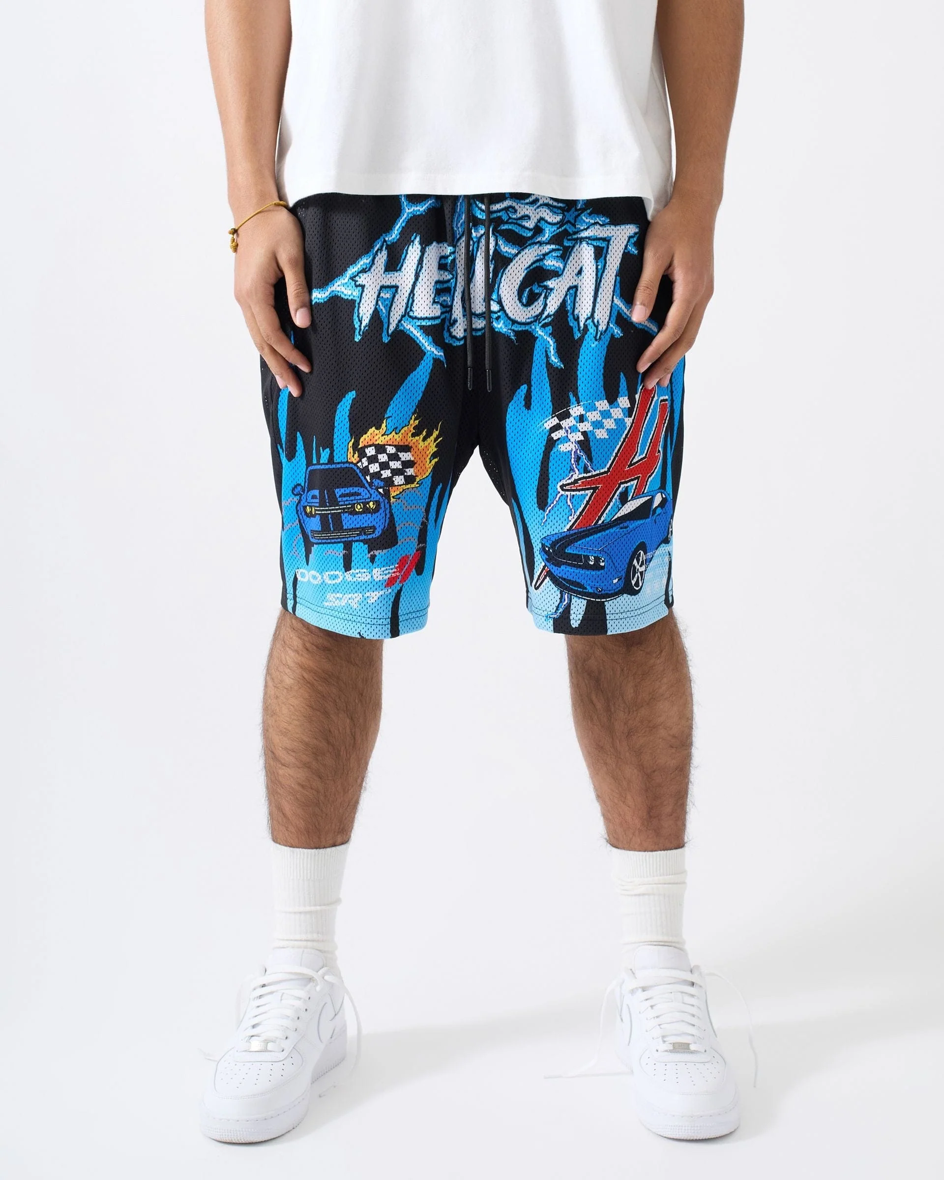 Dodge Hellcat Graphic Mesh Short - Black - Image 2