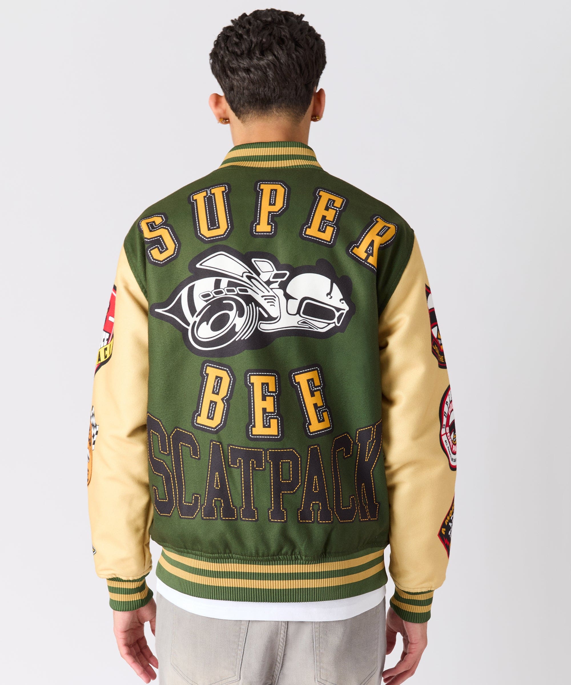 Dodge Scatpack Varsity Jacket - Green - Image 4