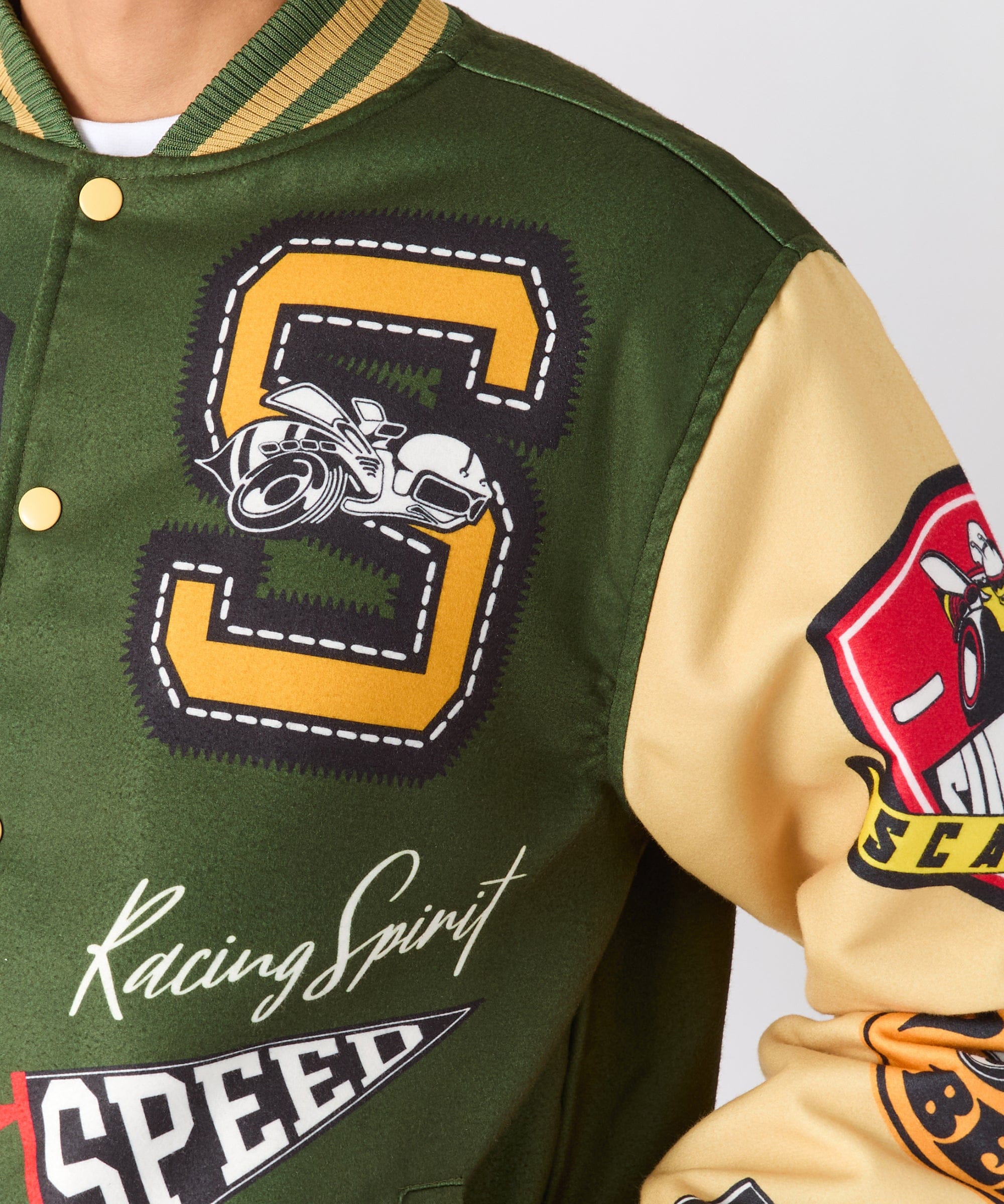 Dodge Scatpack Varsity Jacket - Green - Image 5
