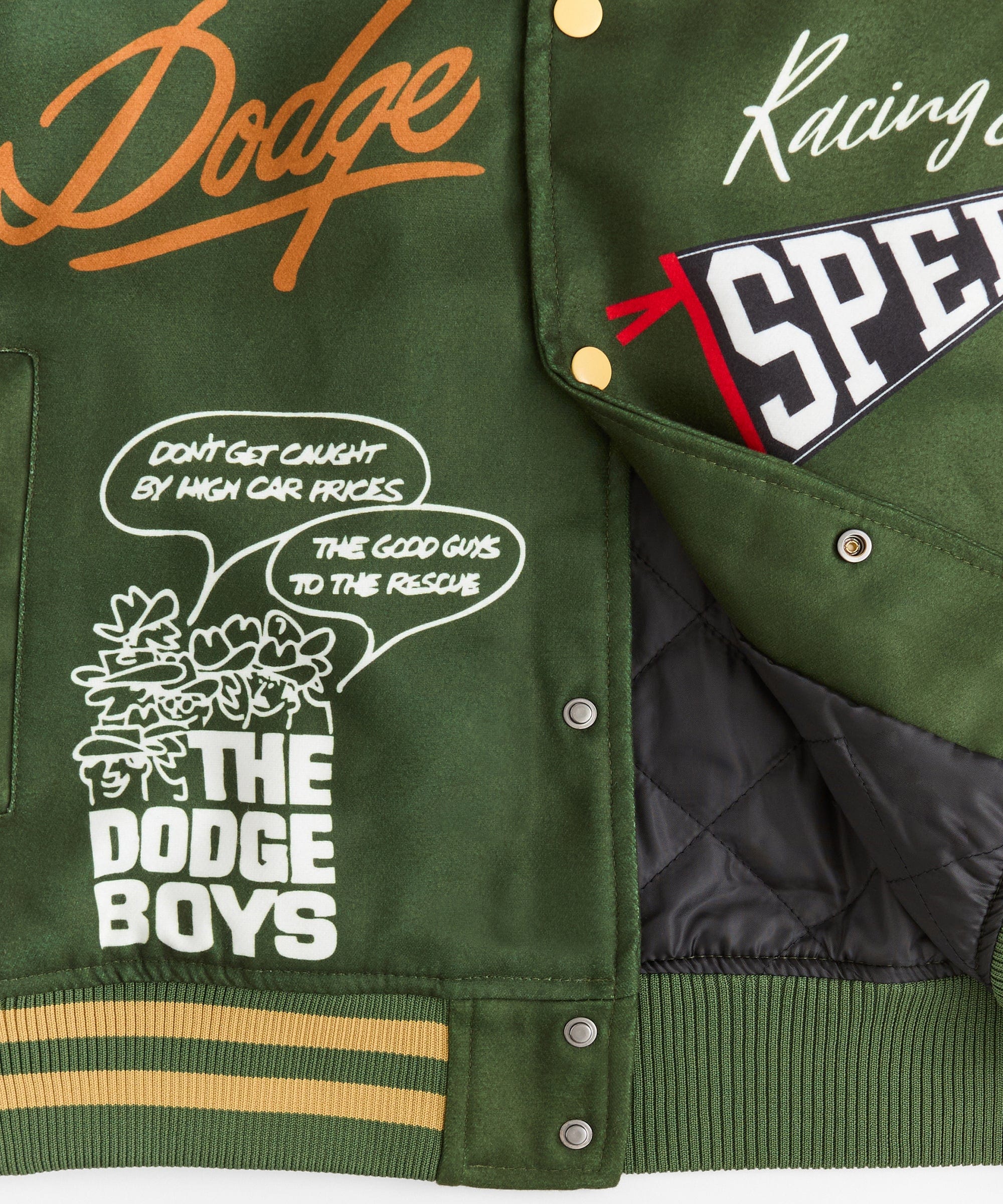 Dodge Scatpack Varsity Jacket - Green - Image 8