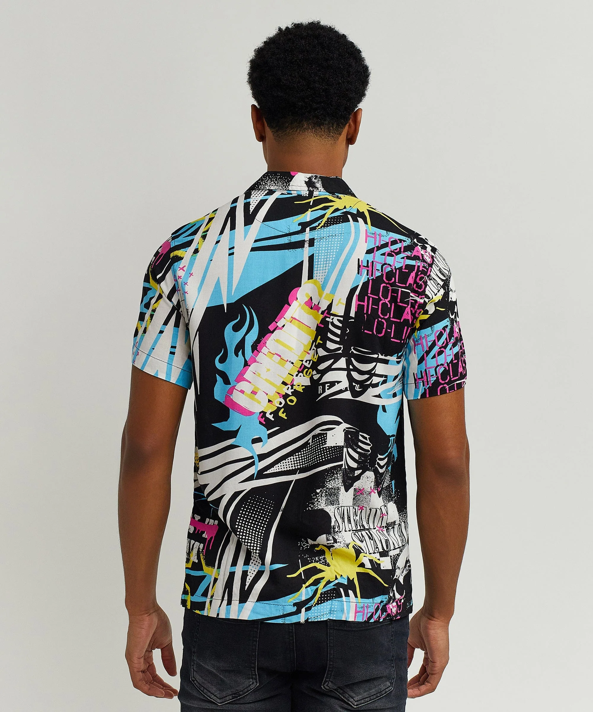 Dont Quit Allover Print Short Sleeve Shirt - Image 6