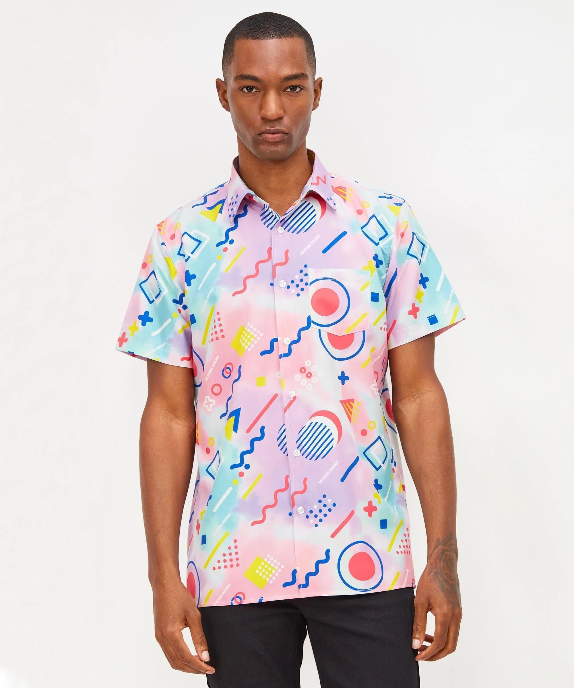 Drift Allover Print Short Sleeve Shirt