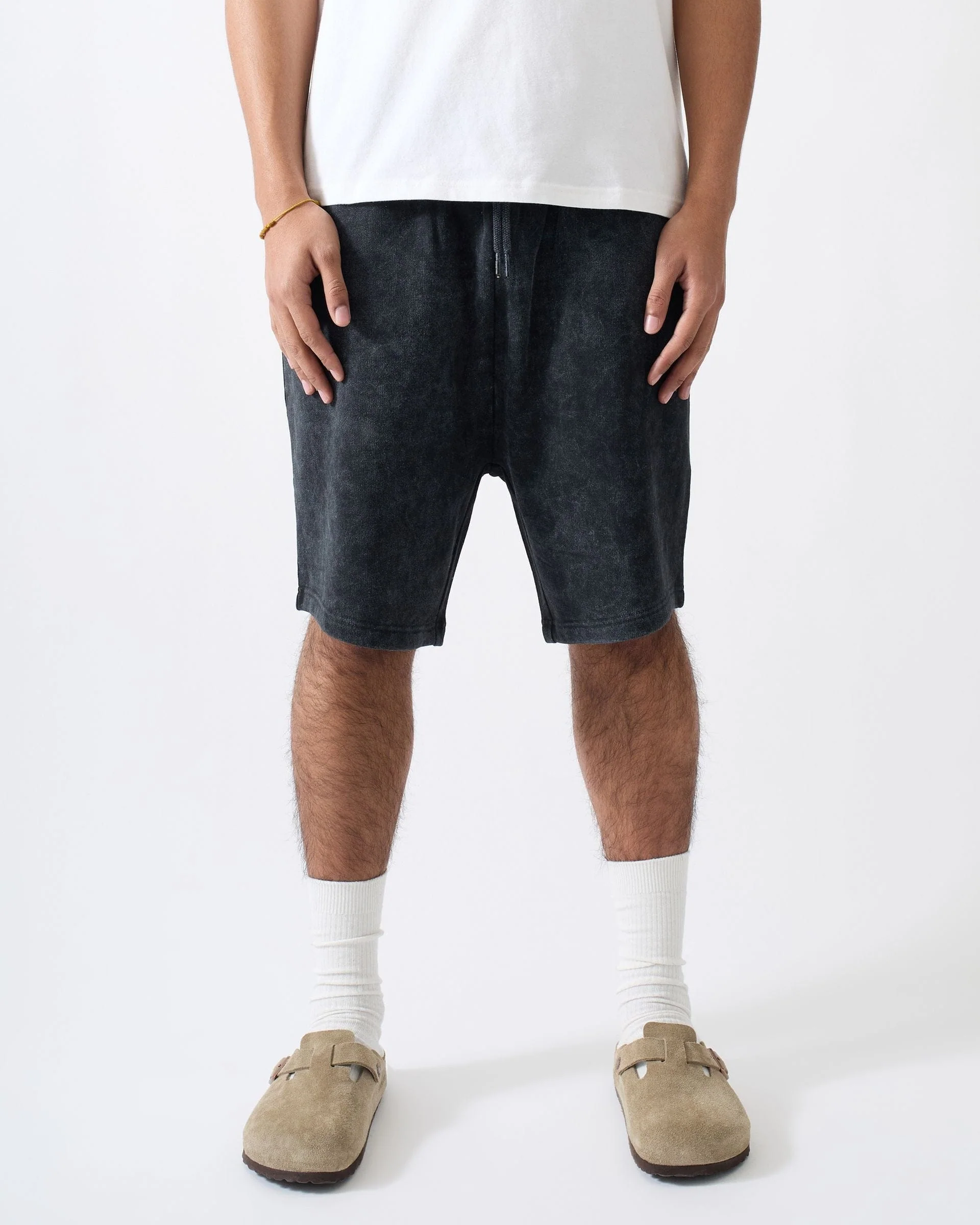 Essential Classic Washed Shorts - Black