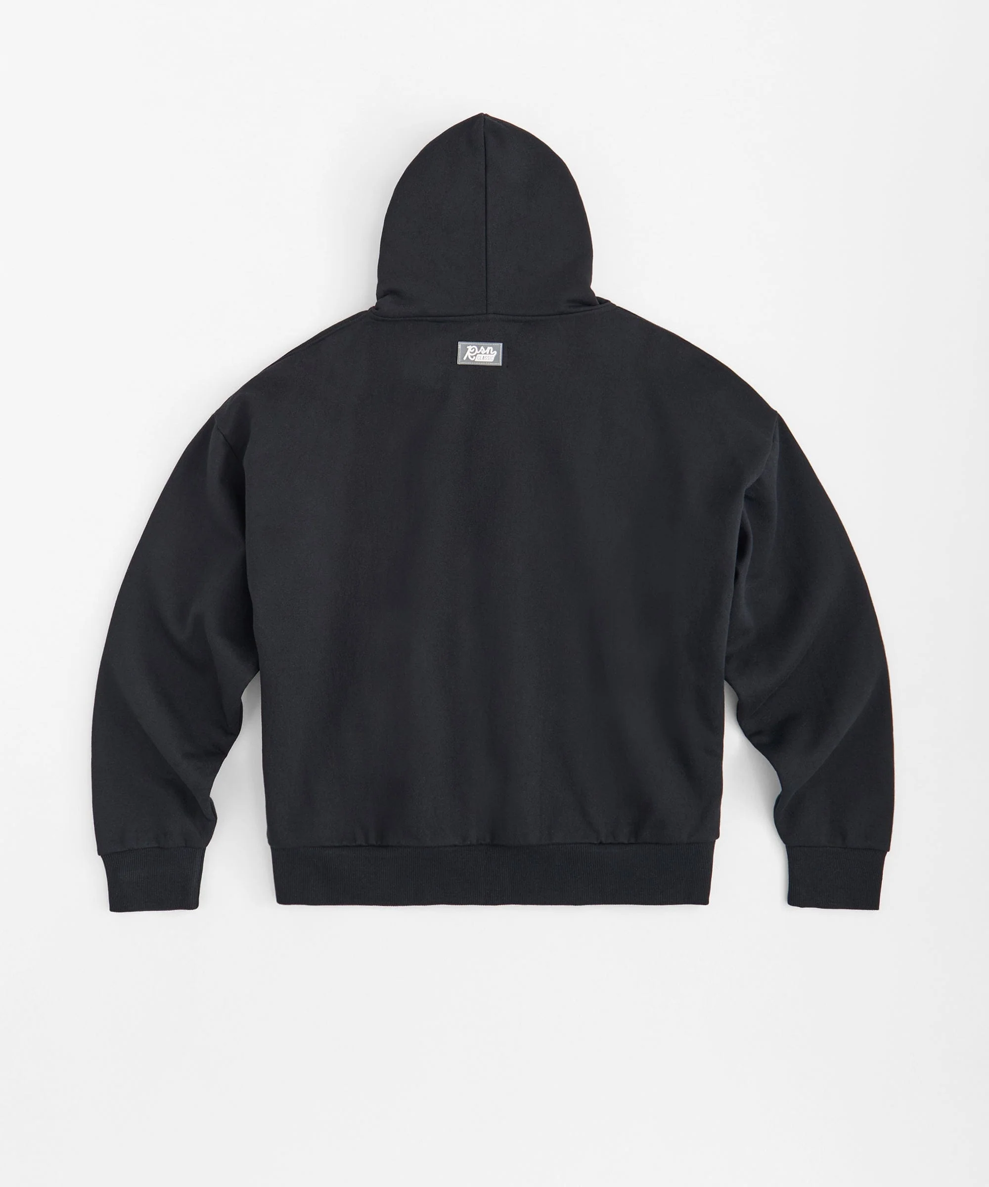 Essential Heavyweight Fleece Oversized Fit Comfy Hoodie - Black - Image 3