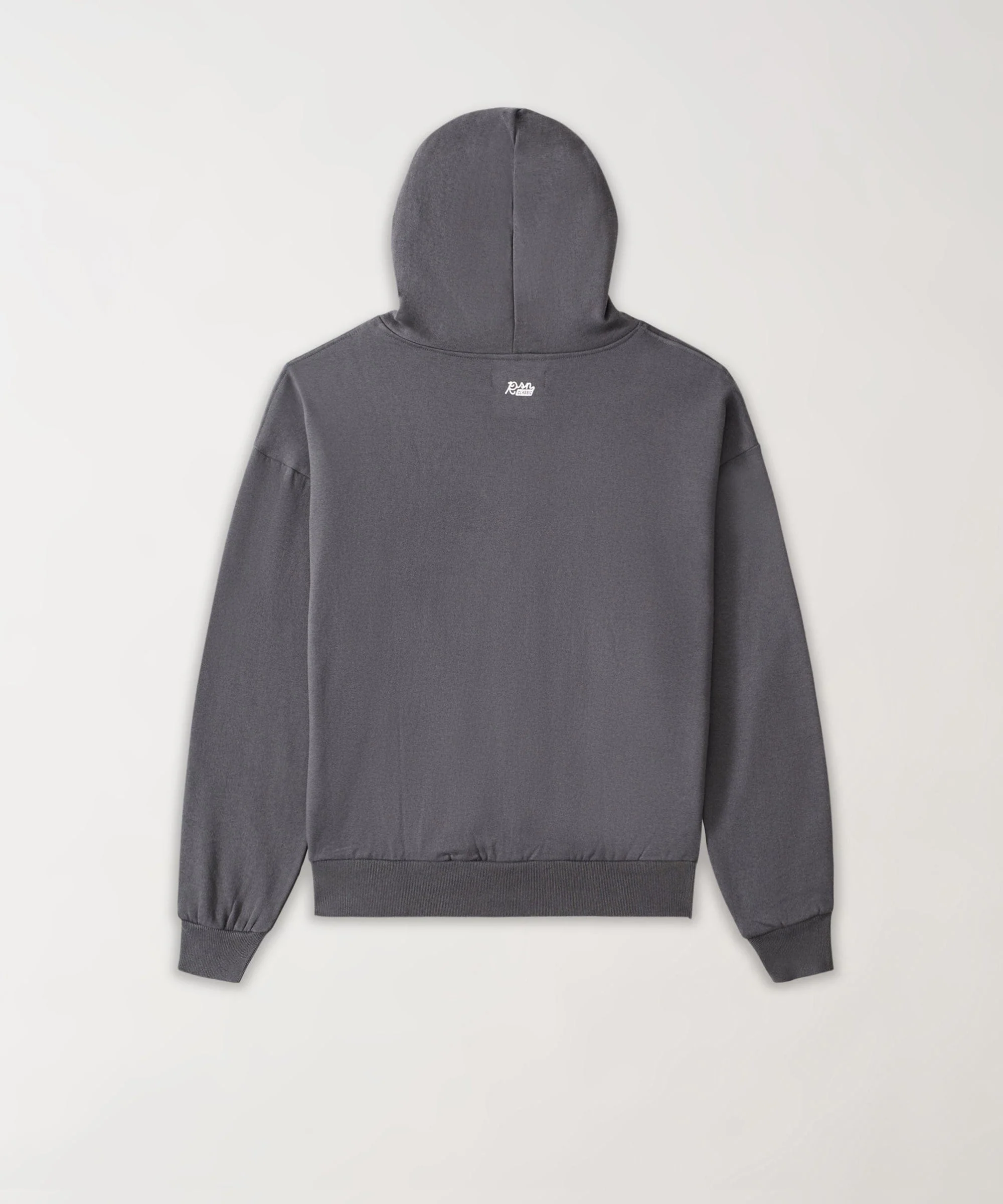 Essential Heavyweight Fleece Oversized Fit Comfy Zip Up Hoodie - Dark Grey - Image 2