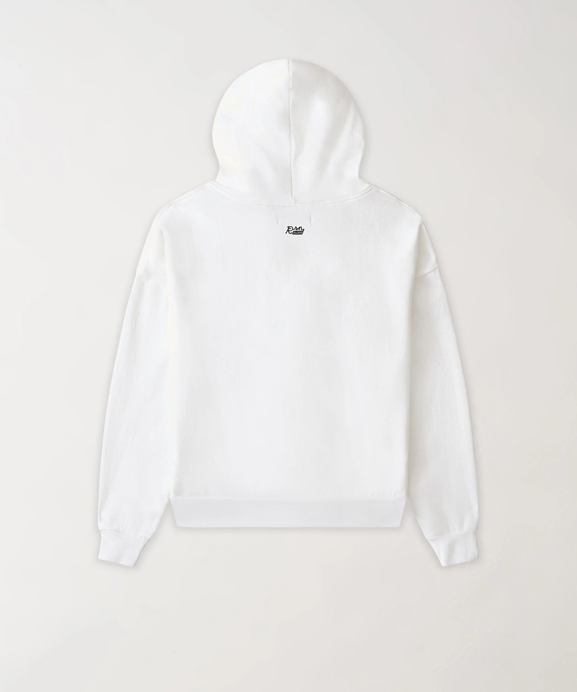 Essential Heavyweight Fleece Oversized Fit Comfy Zip Up Hoodie - White - Image 2