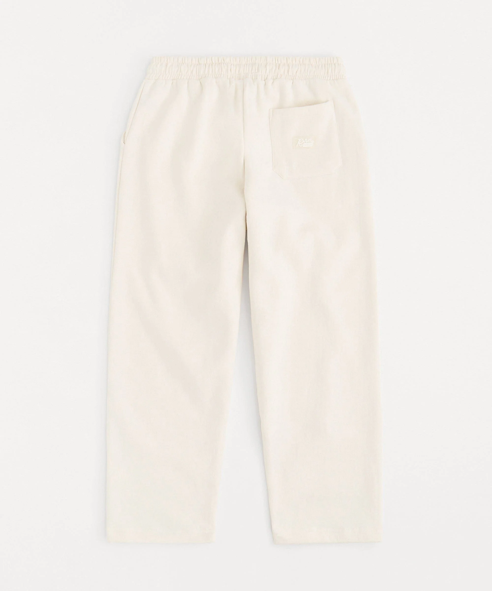 Essential Heavyweight Fleece Baggy Fit Open Hem Sweats - Cream - Image 2