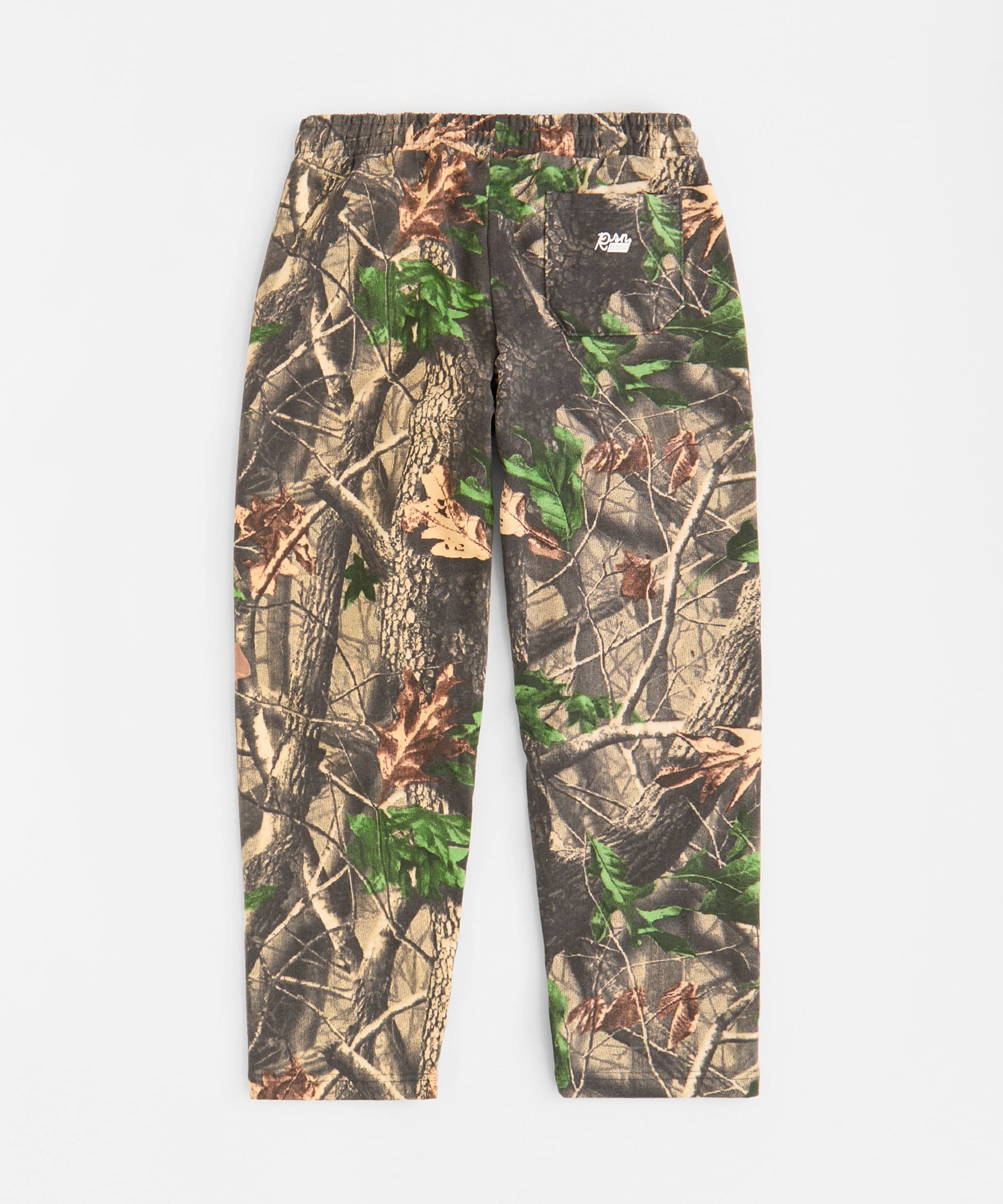 Essential Heavyweight Fleece Baggy Fit Open Hem Sweats - Dark Brown Tree - Image 2
