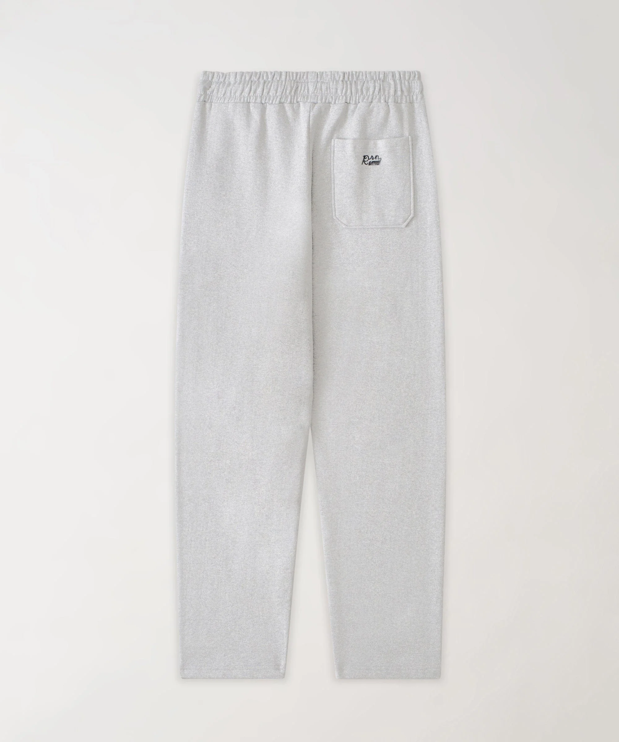 Essential Heavyweight Fleece Baggy Fit Open Hem Sweats - Heather Grey - Image 3