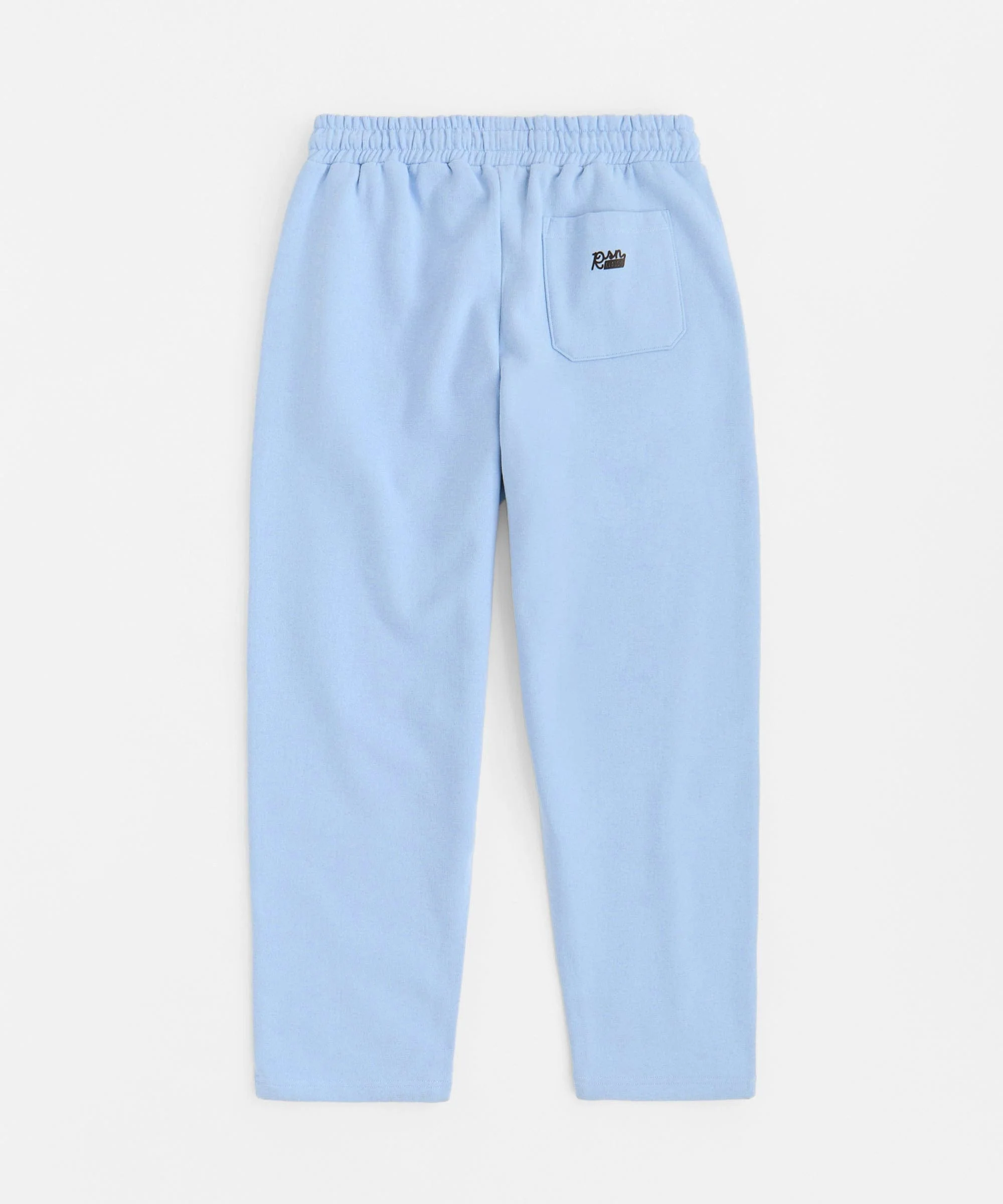 Essential Heavyweight Fleece Baggy Fit Open Hem Sweats - Light Blue - Image 4