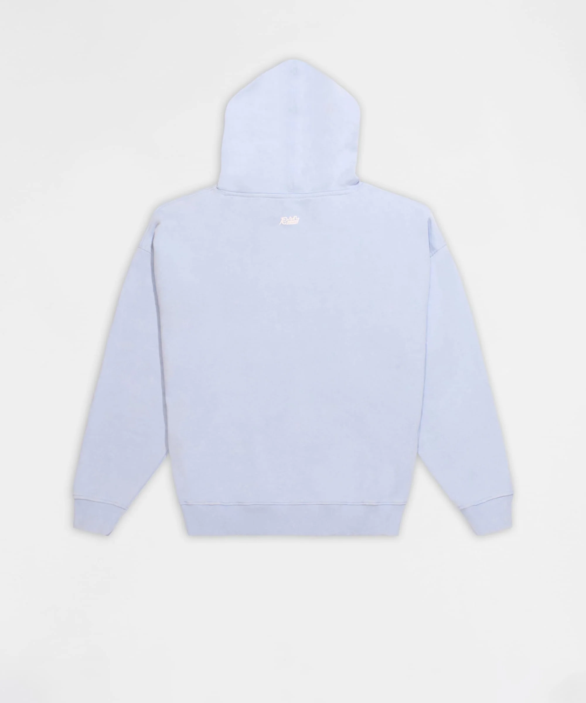 Essential Heavyweight Fleece Oversized Fit Washed Hoodie - Blue - Image 2