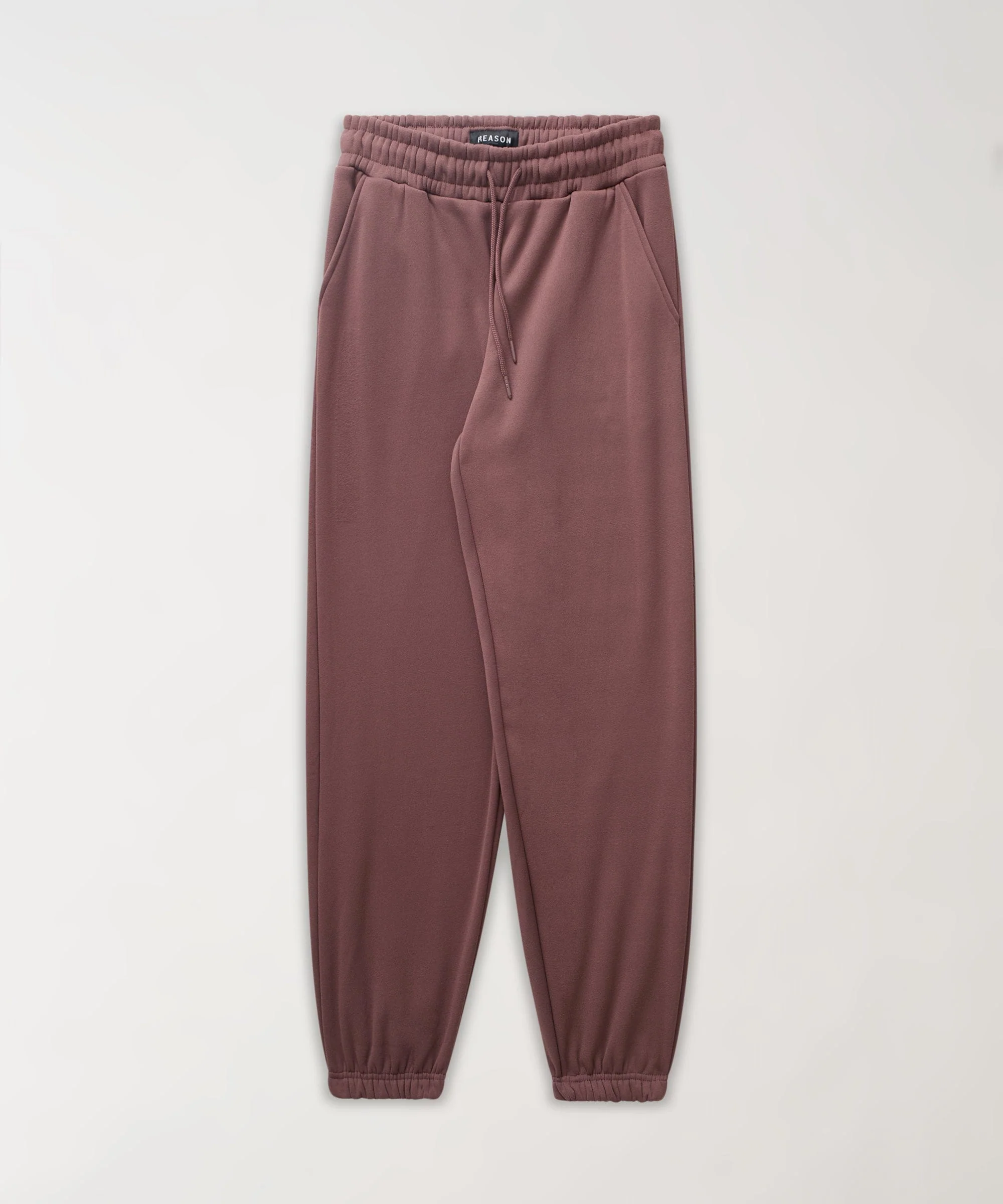 Essential Heavyweight Fleece Cinched Baggy Fit Sweats - Brown