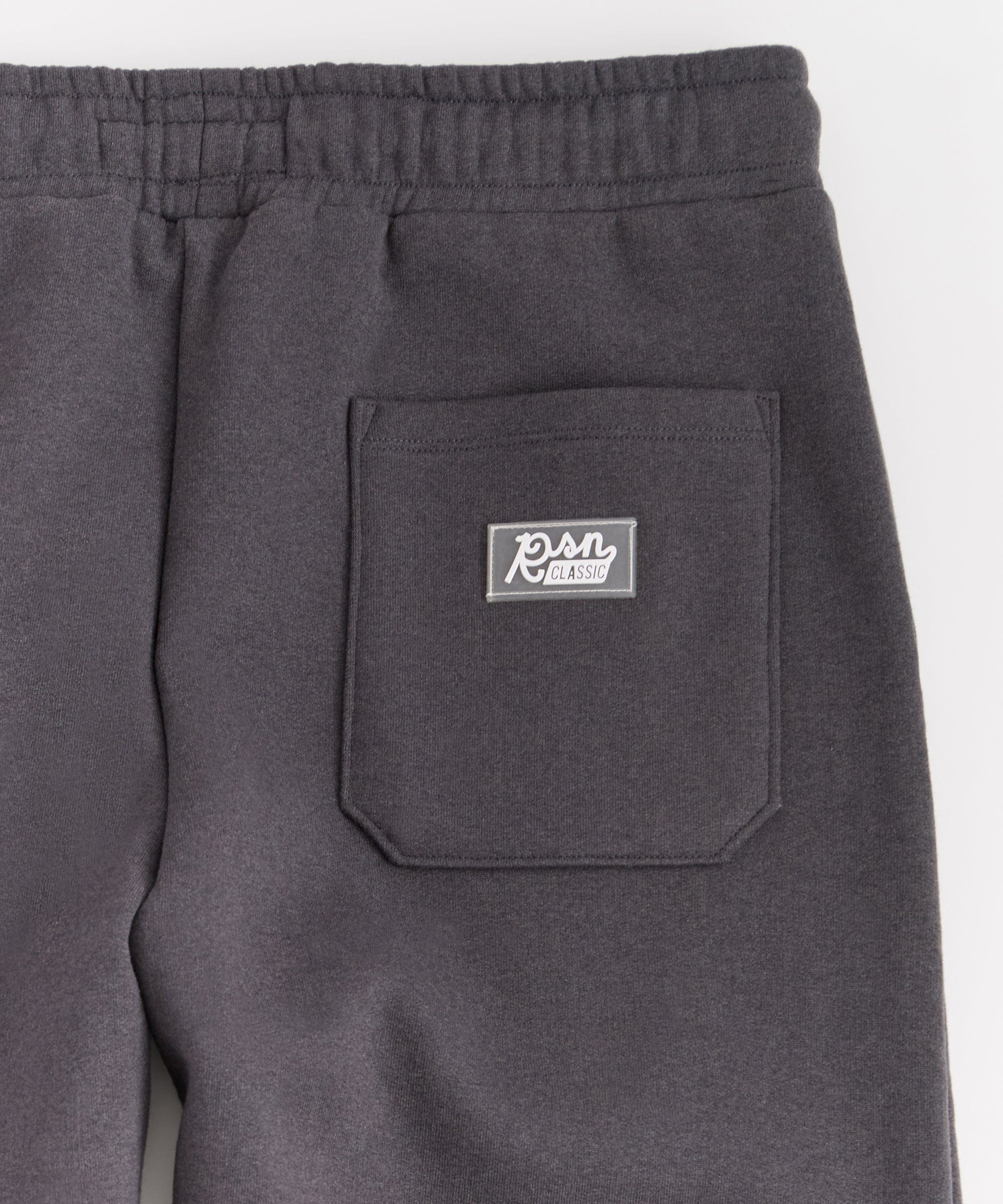 Essential Heavyweight Fleece Cinched Baggy Fit Sweats - Dark Grey - Image 2