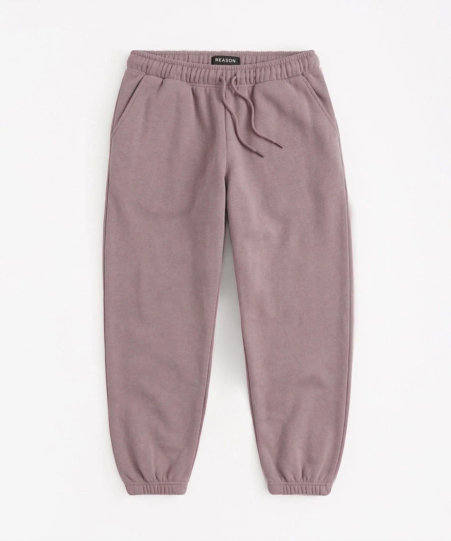 Essential Heavyweight Fleece Cinched Baggy Fit Sweats - Mauve