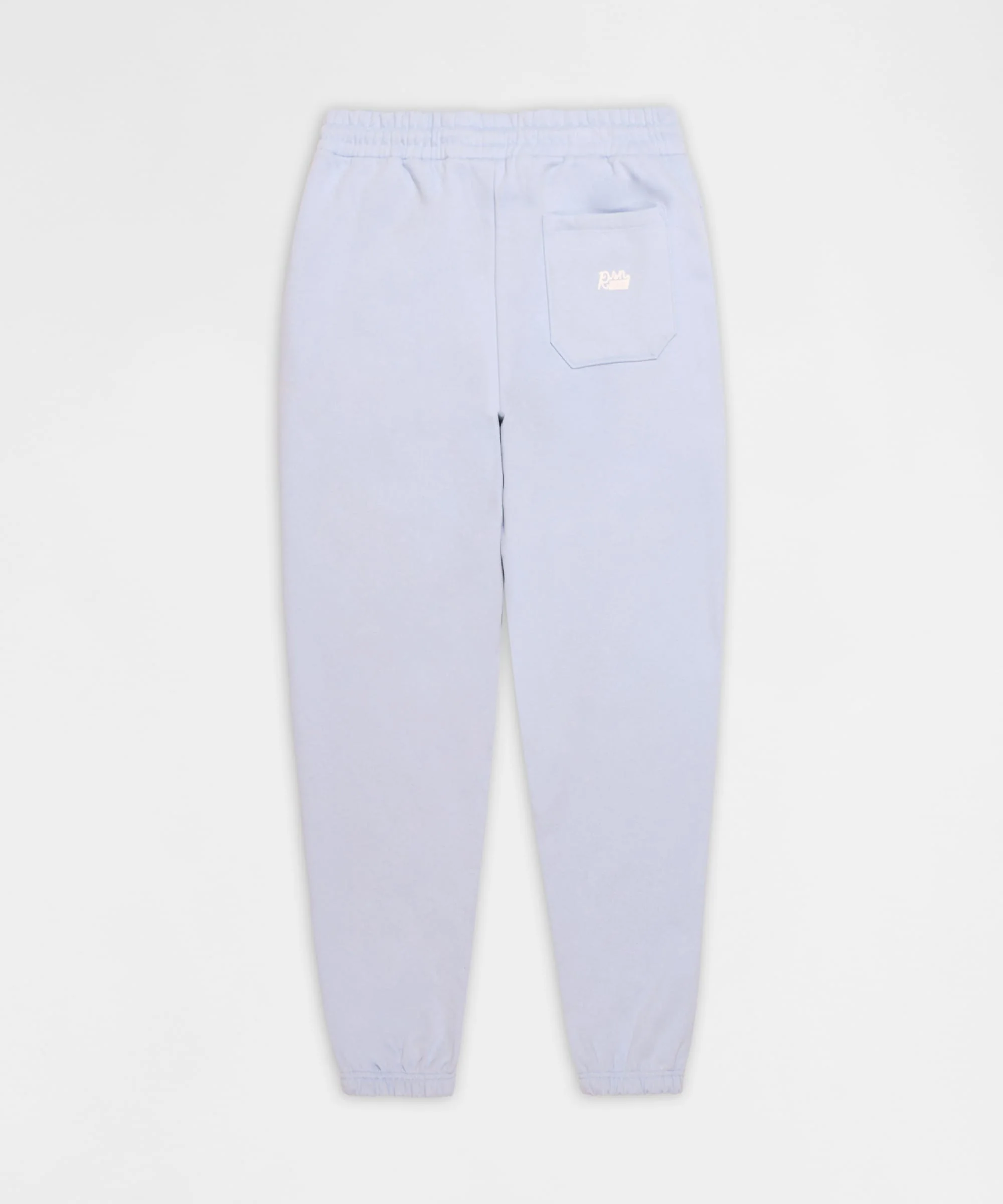 Essential Heavyweight Fleece Cinched Baggy Fit Washed Sweats - Blue - Image 2