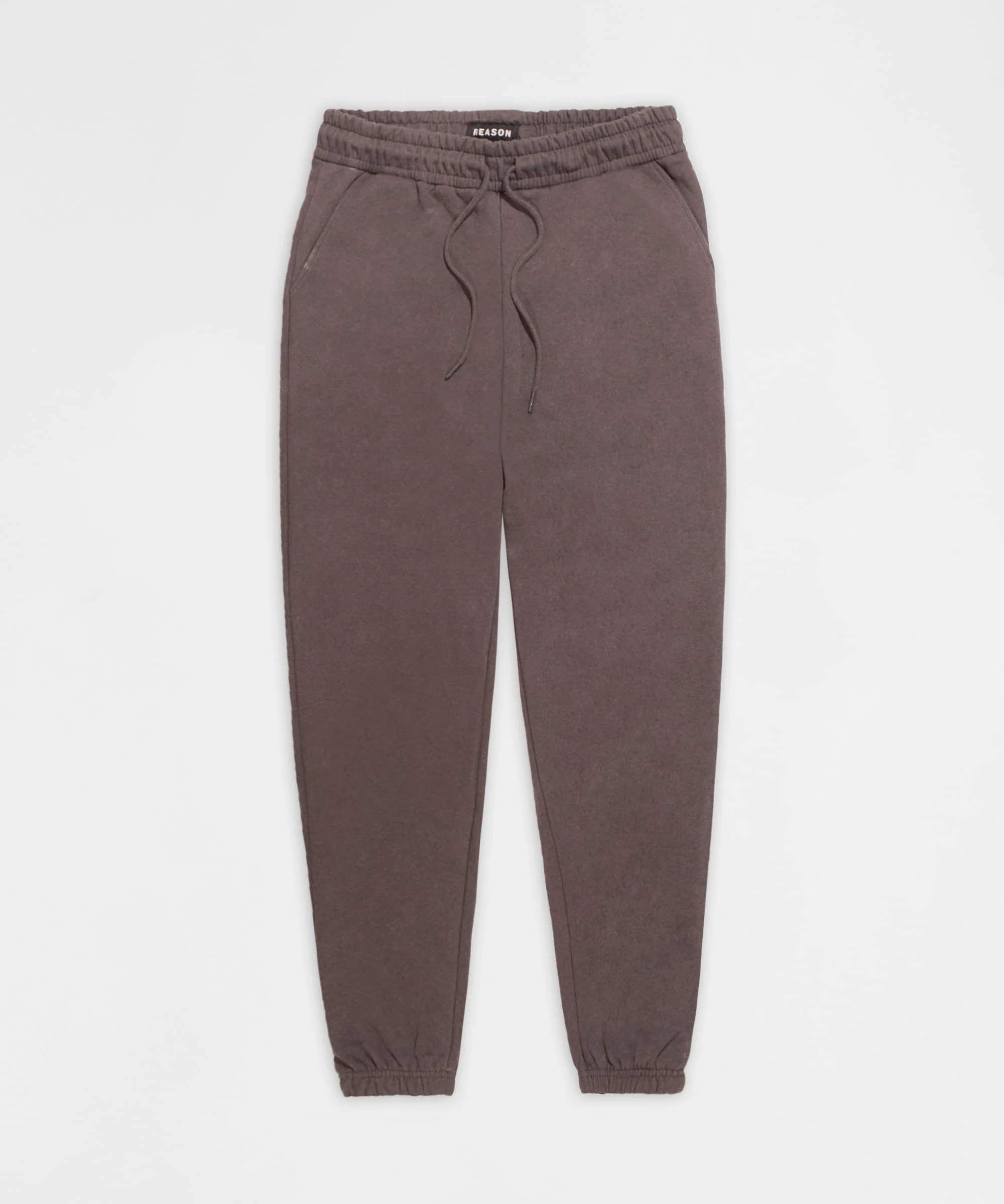 Essential Heavyweight Fleece Cinched Baggy Fit Washed Sweats - Dark Grey