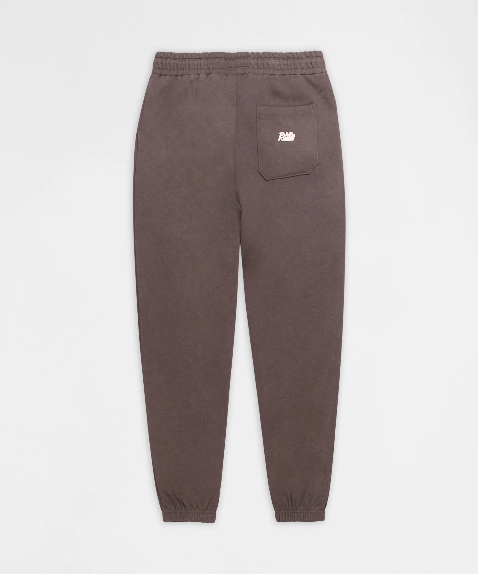 Essential Heavyweight Fleece Cinched Baggy Fit Washed Sweats - Dark Grey - Image 2